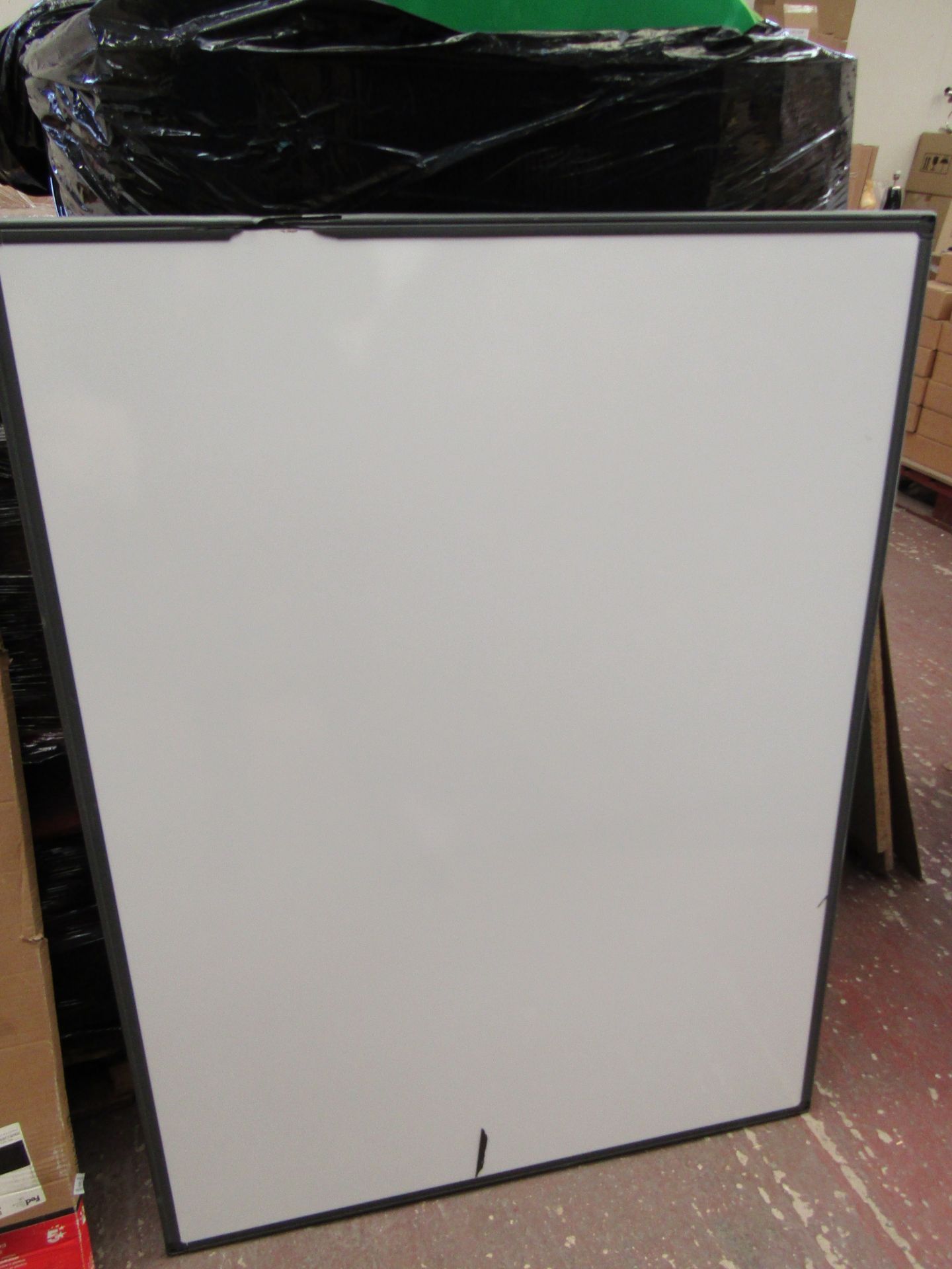 5 Star drywipe board with plastic frame, 1200 x 900 mm.