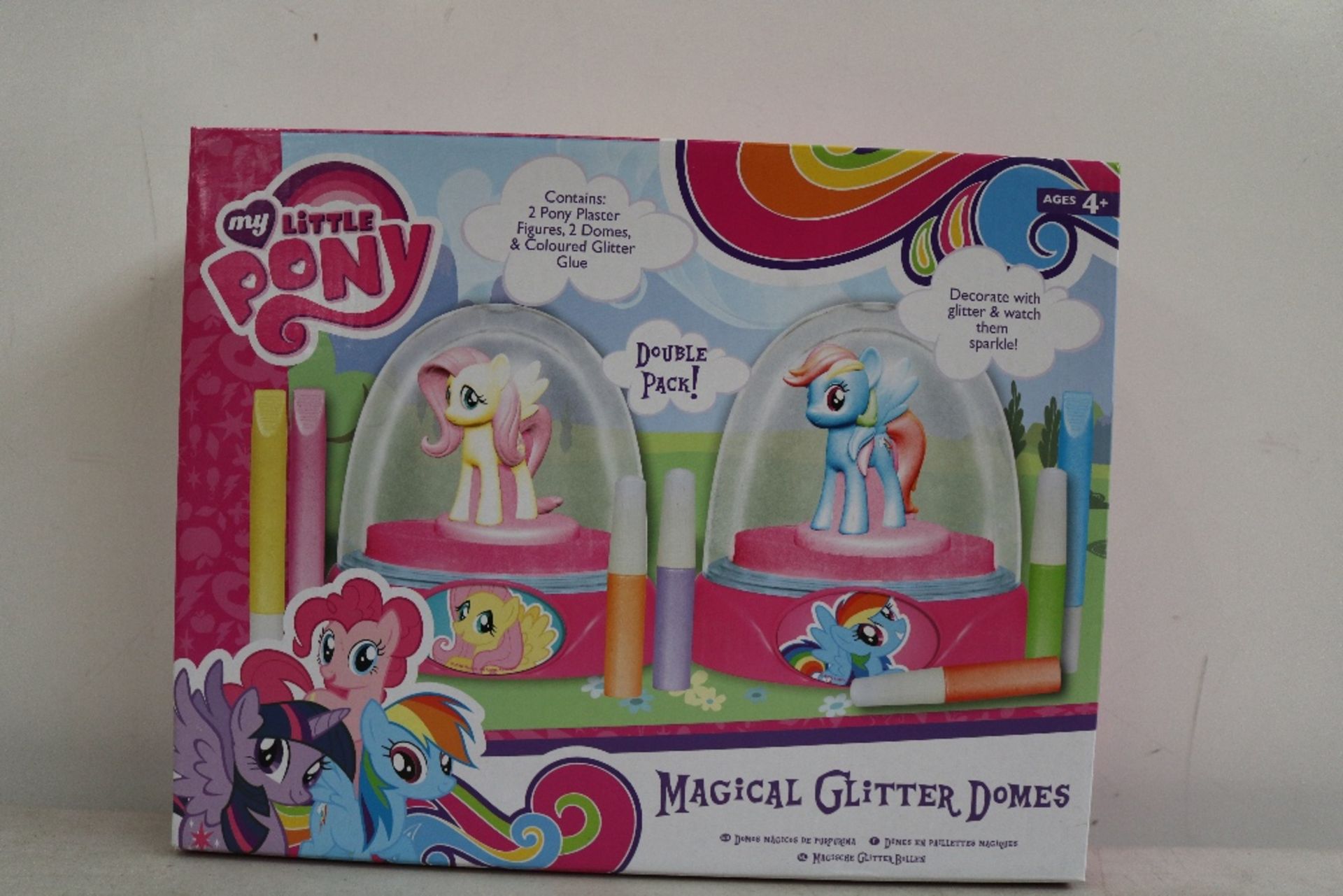 My Little Pony magical glitter domes (double pack), new and boxed.