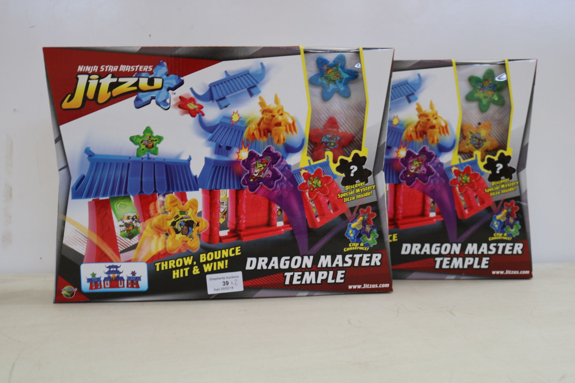 2x Jitzu dragon master temple game, new and boxed.