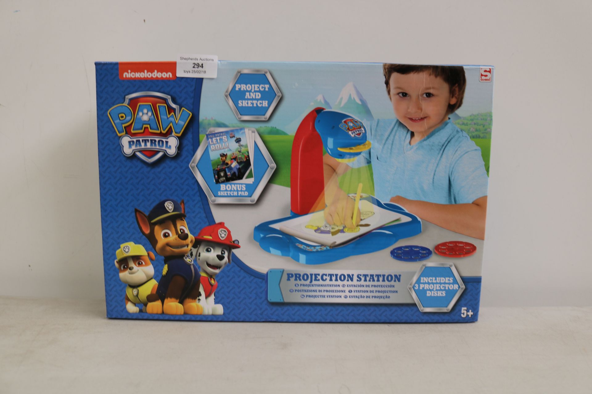 Nickelodeon Paw Patrol projection station, new and boxed.
