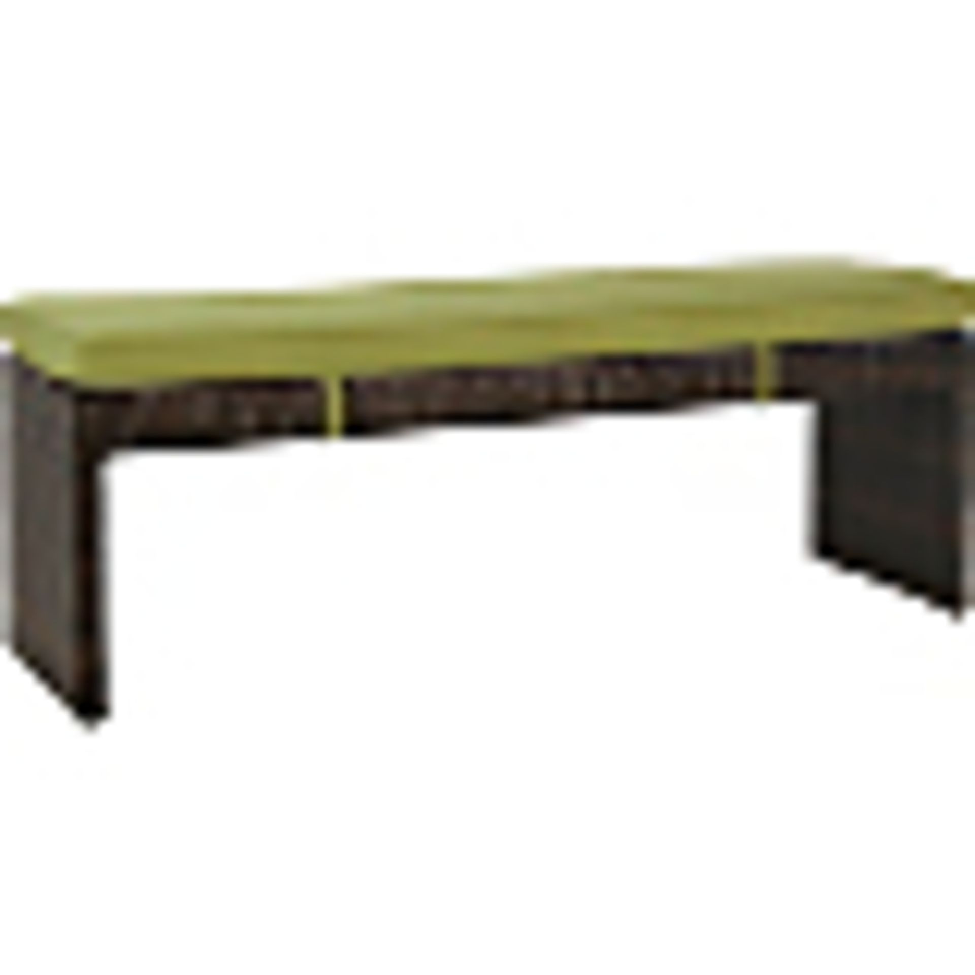 Jakarta 3pc deluxe bench dining set, olive green colour. New and boxed. See picture for design. - Image 3 of 7