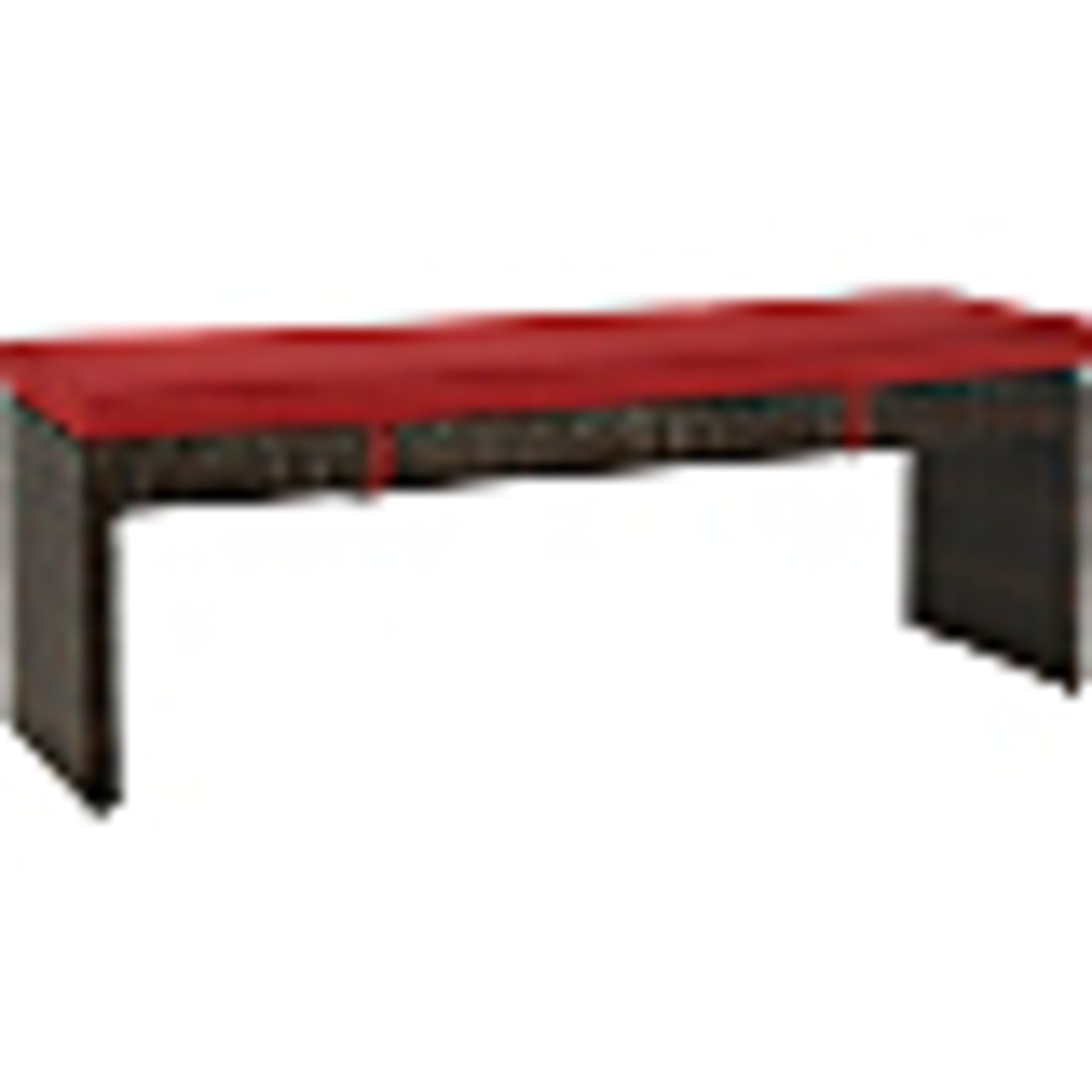 Jakarta 3pc deluxe bench dining set, red colour. New and boxed. See picture for design. RRP £329. - Image 3 of 7