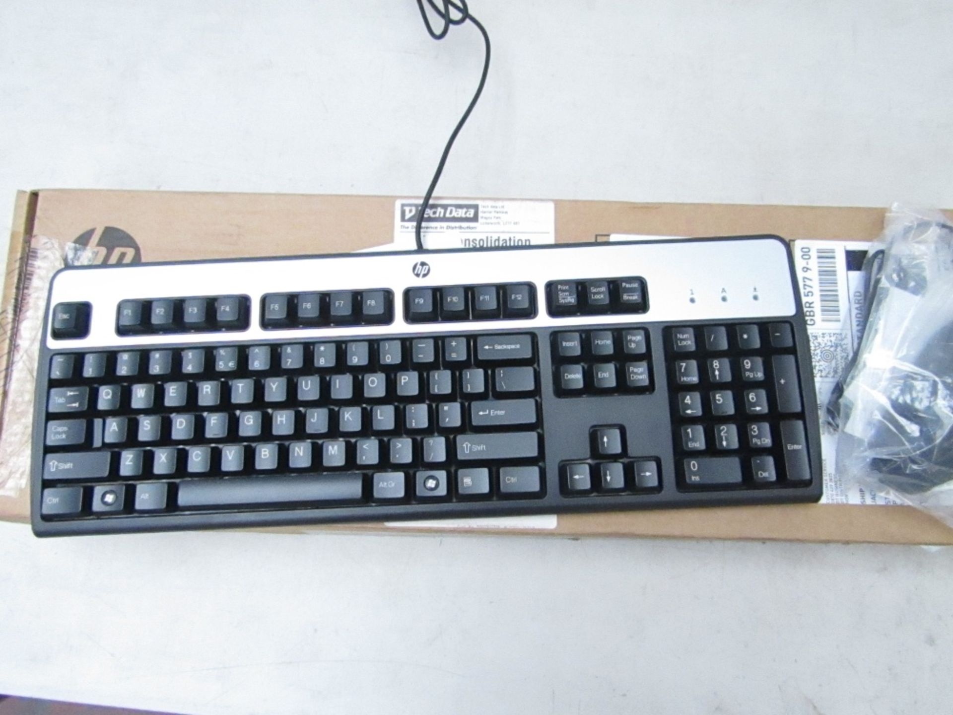 HP USB keyboard and mouse set, new and boxed
