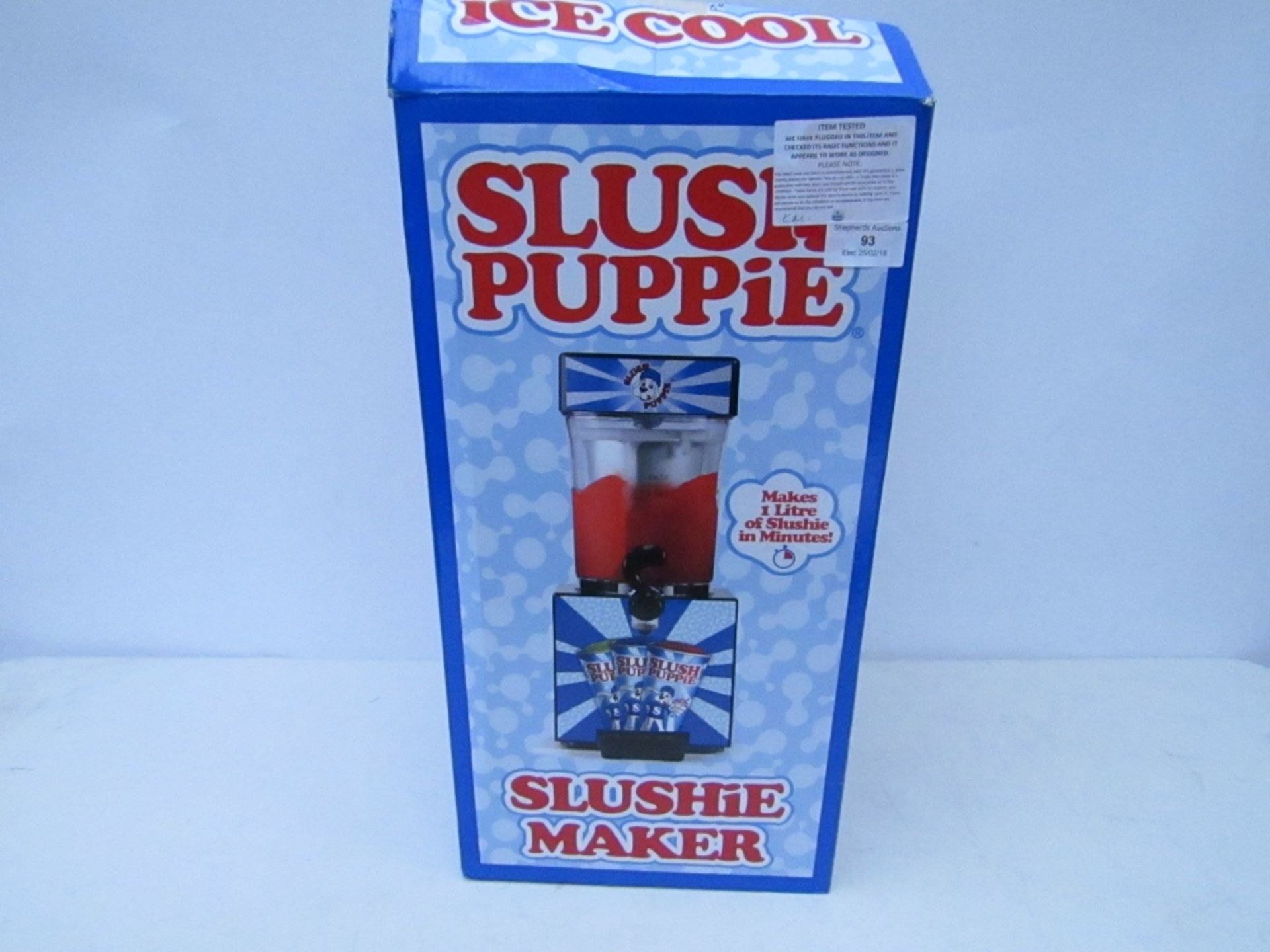 Slush Puppie slushie maker. Tested working & boxed.