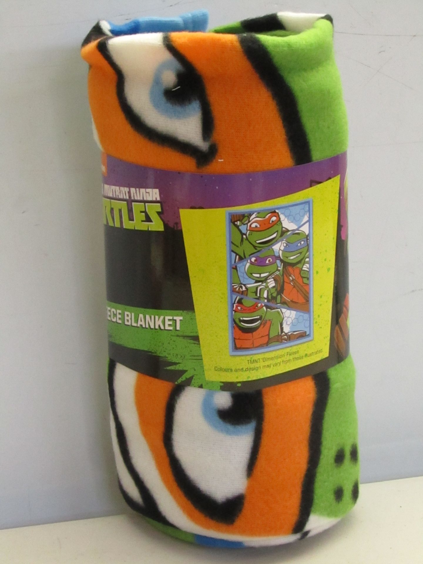 Character World Nickelodeon Teenage Mutant Ninja Turtles fleece blanket, 100 x 150 cm. New in