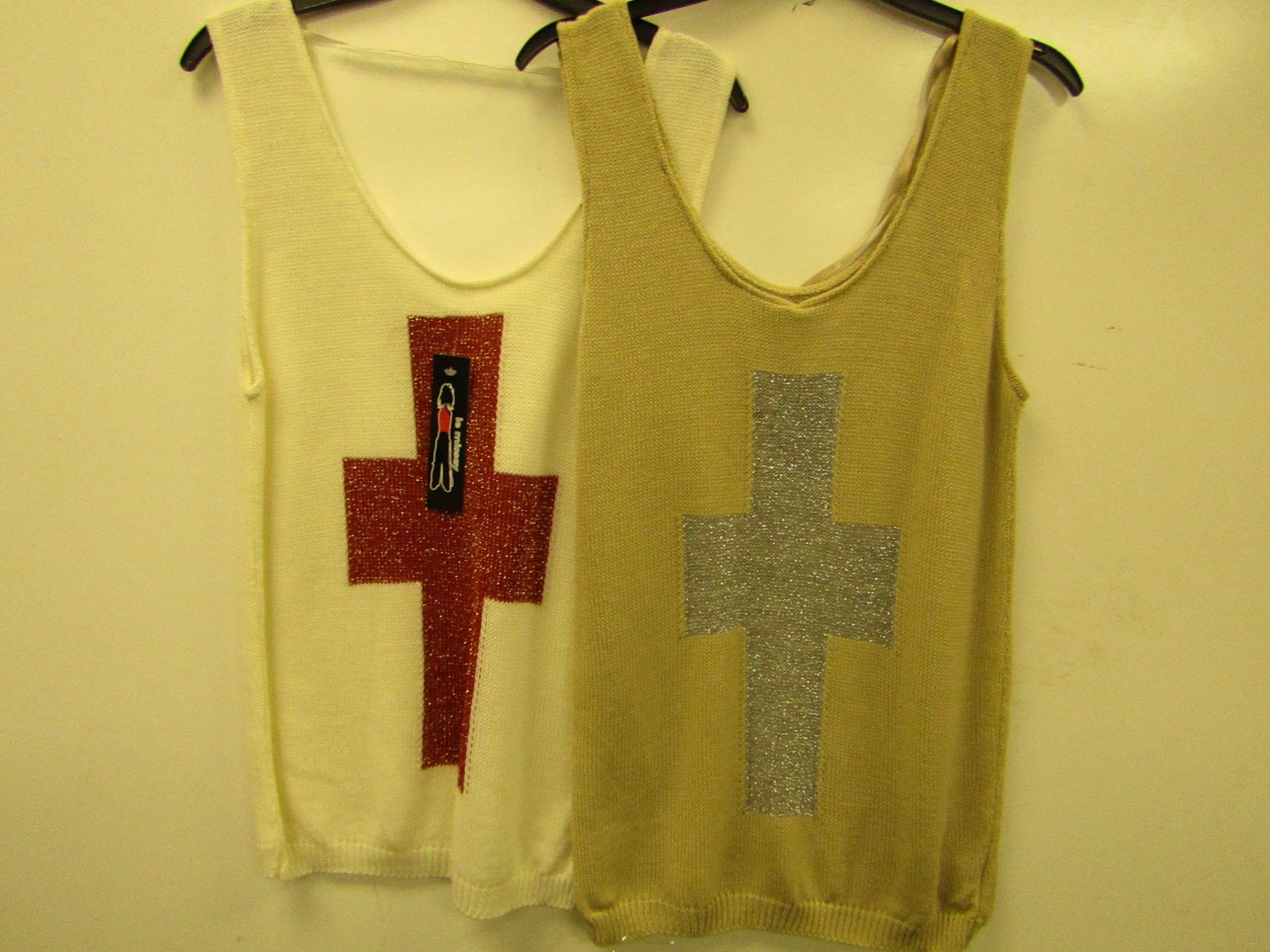 2 x Rouge & Le Missey Knitted Vests size M/L new with tags