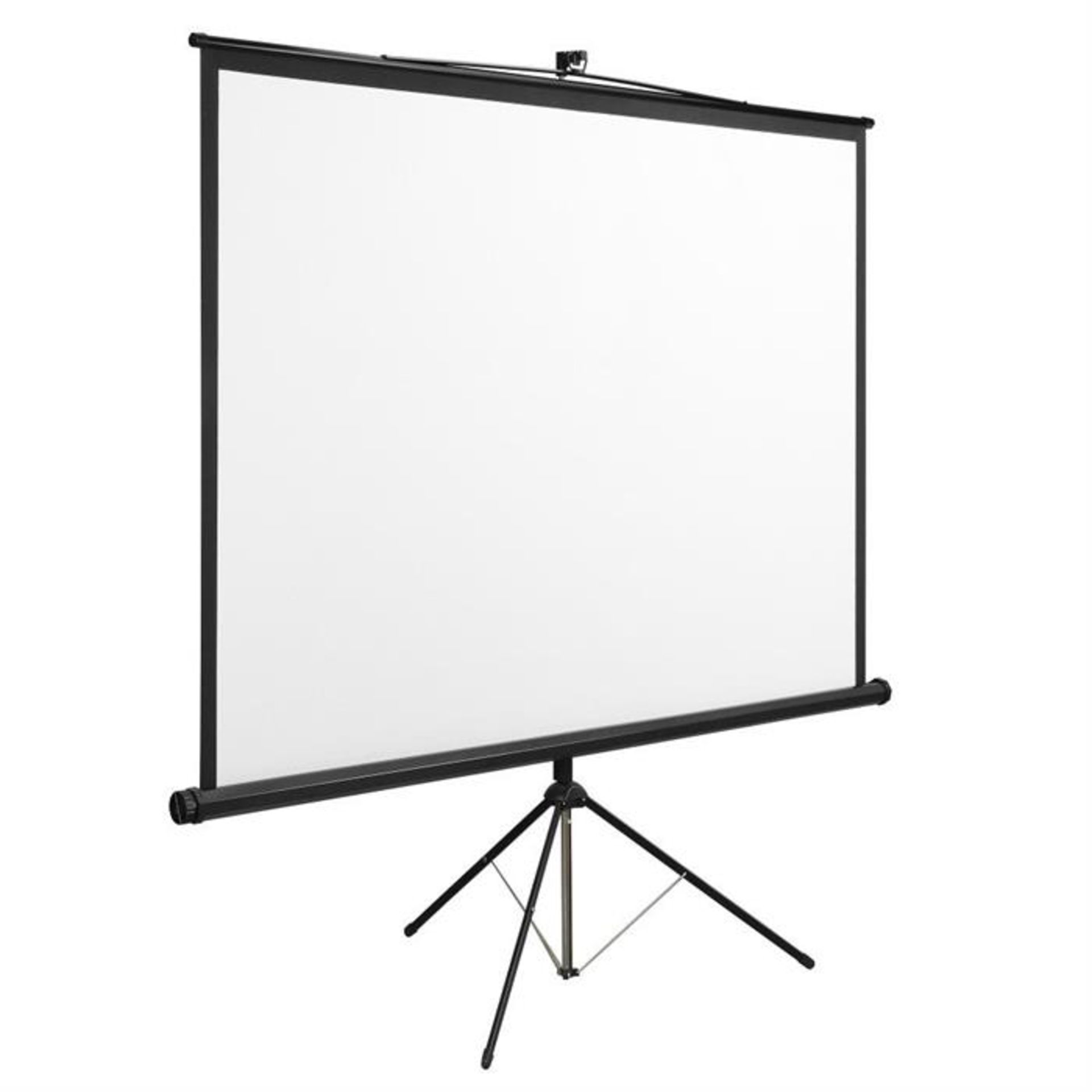 67" Tri-pod projector screen (1-1). Boxed. Please note by Bidding on this item you agree to the