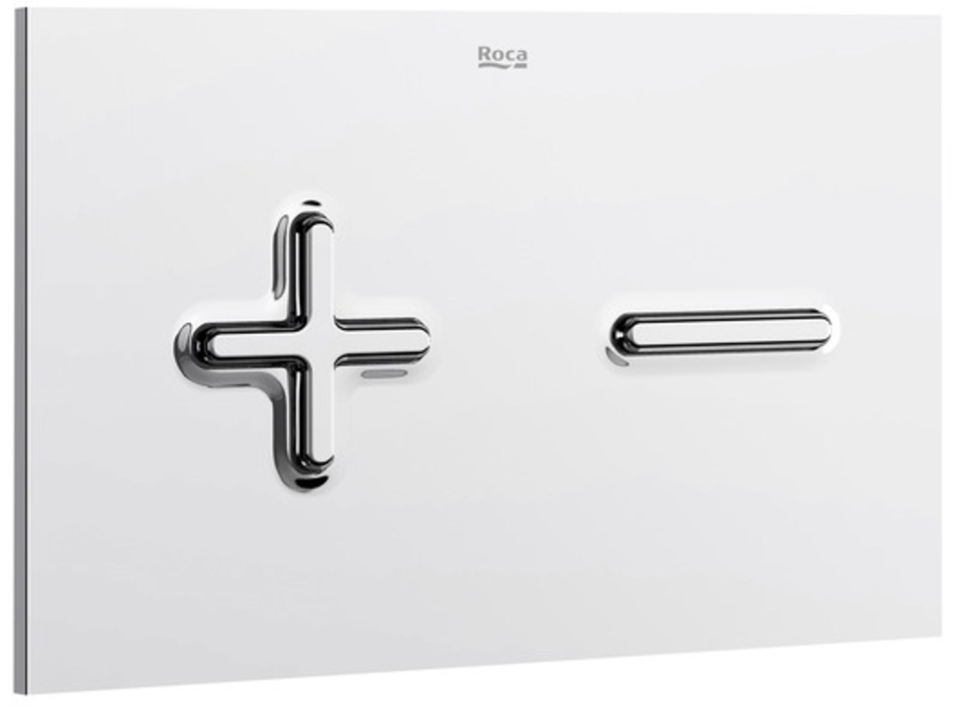 Roca PL6 dual chrome flush plate, new and boxed. - Image 2 of 3