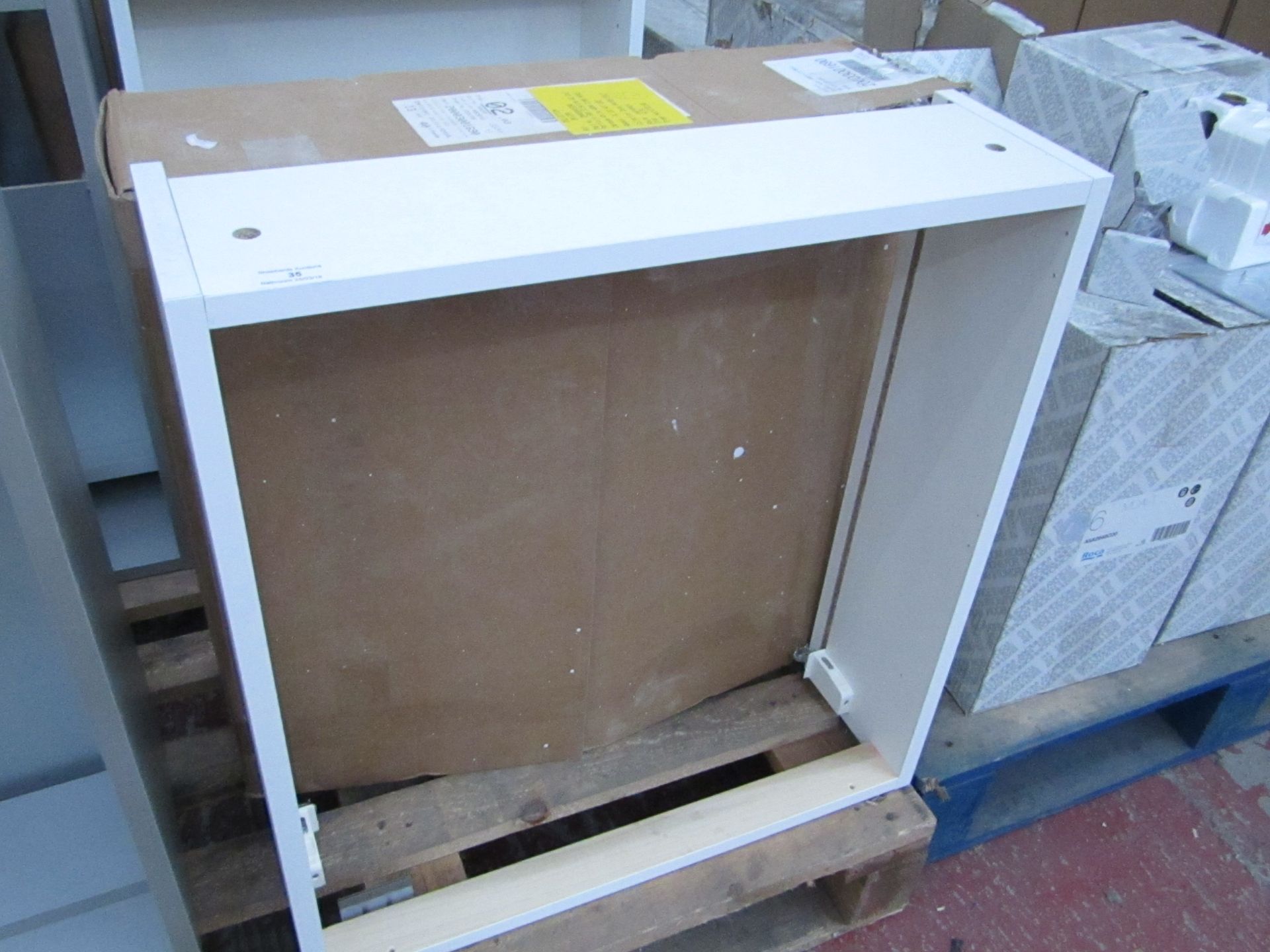 Portfolio 600 slimline WC unit carcase white colour, W600 x D180 x H645, new and boxed.