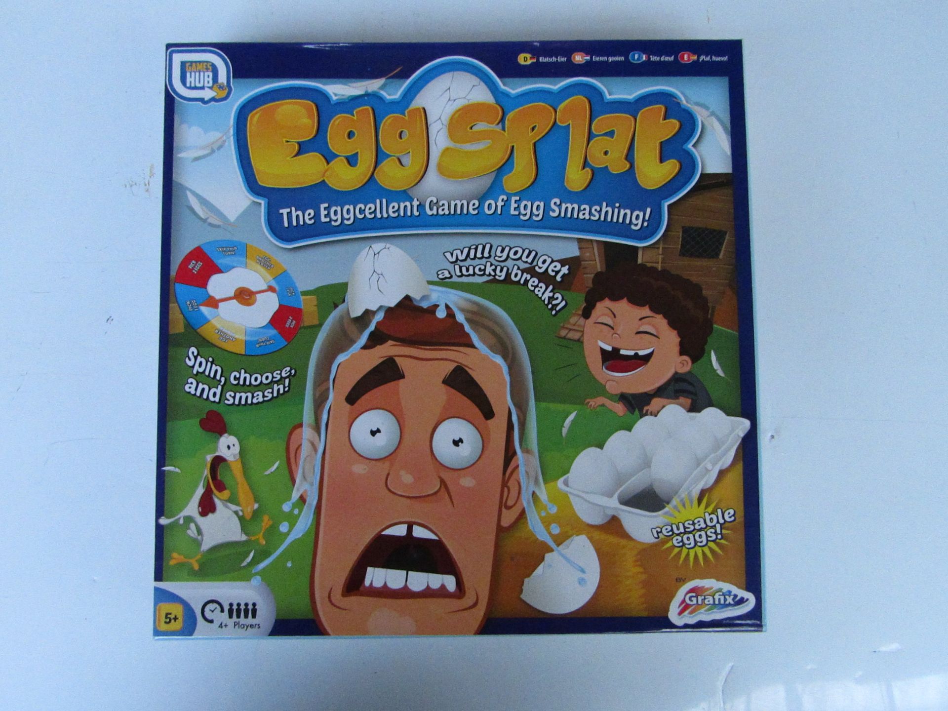 Games Hub Egg Splat game new and boxed.