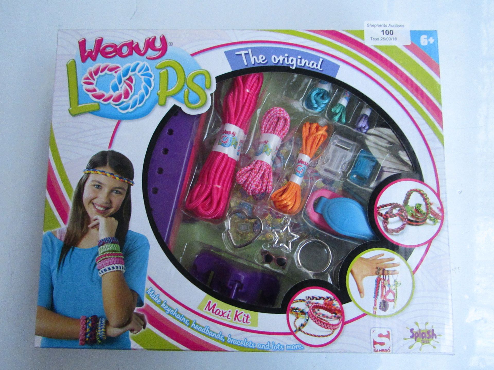 Weavy Loops maxi kit, bracelet creating kit, new and boxed.