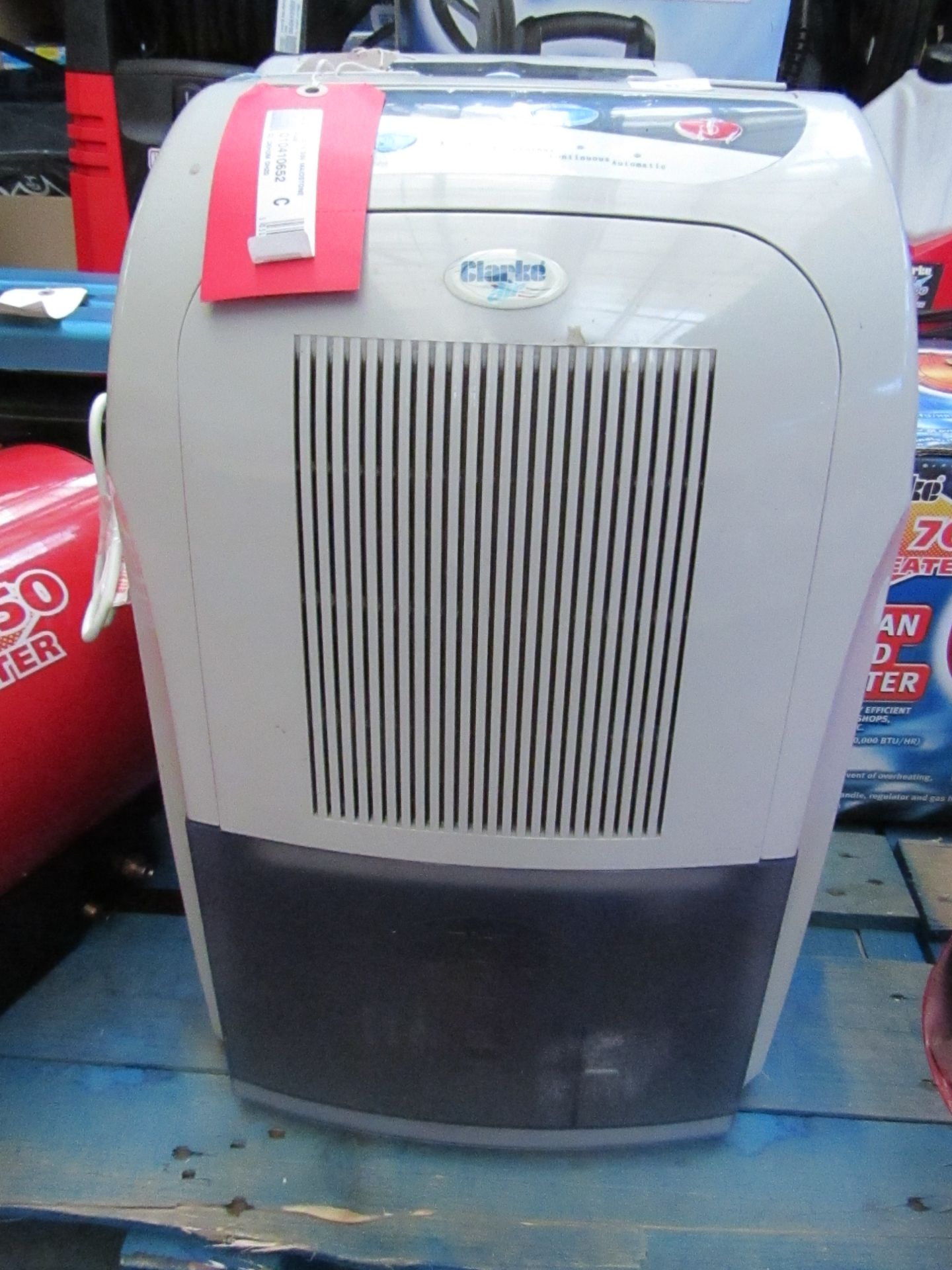 Clarke YDE20 20 Litre Dehumidifier RRP £179.98 at https://www.machinemart.co.uk/p/clarke-yde20-20-