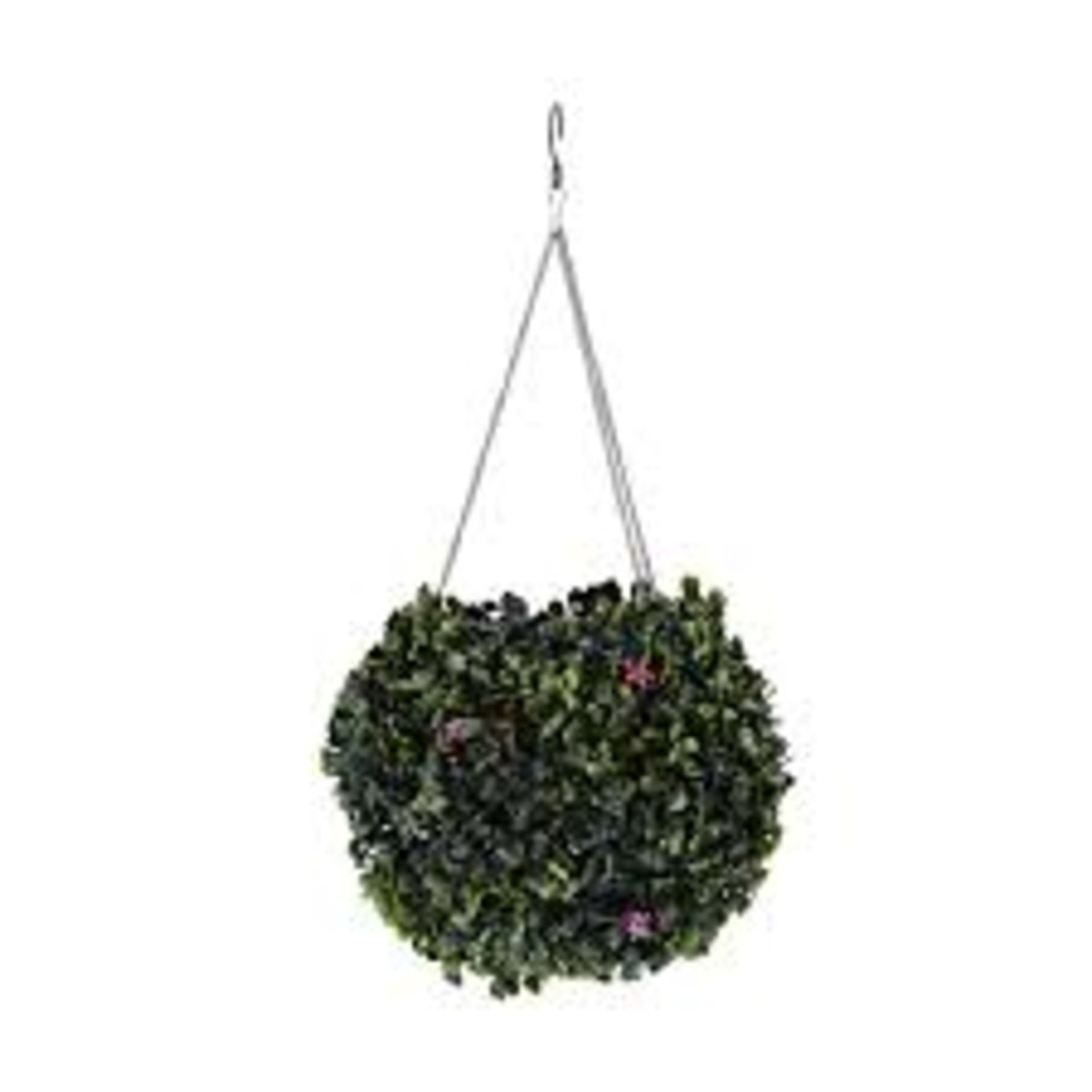 2x Blooma Perdry LED solar hanging Topiary balls, new and boxed