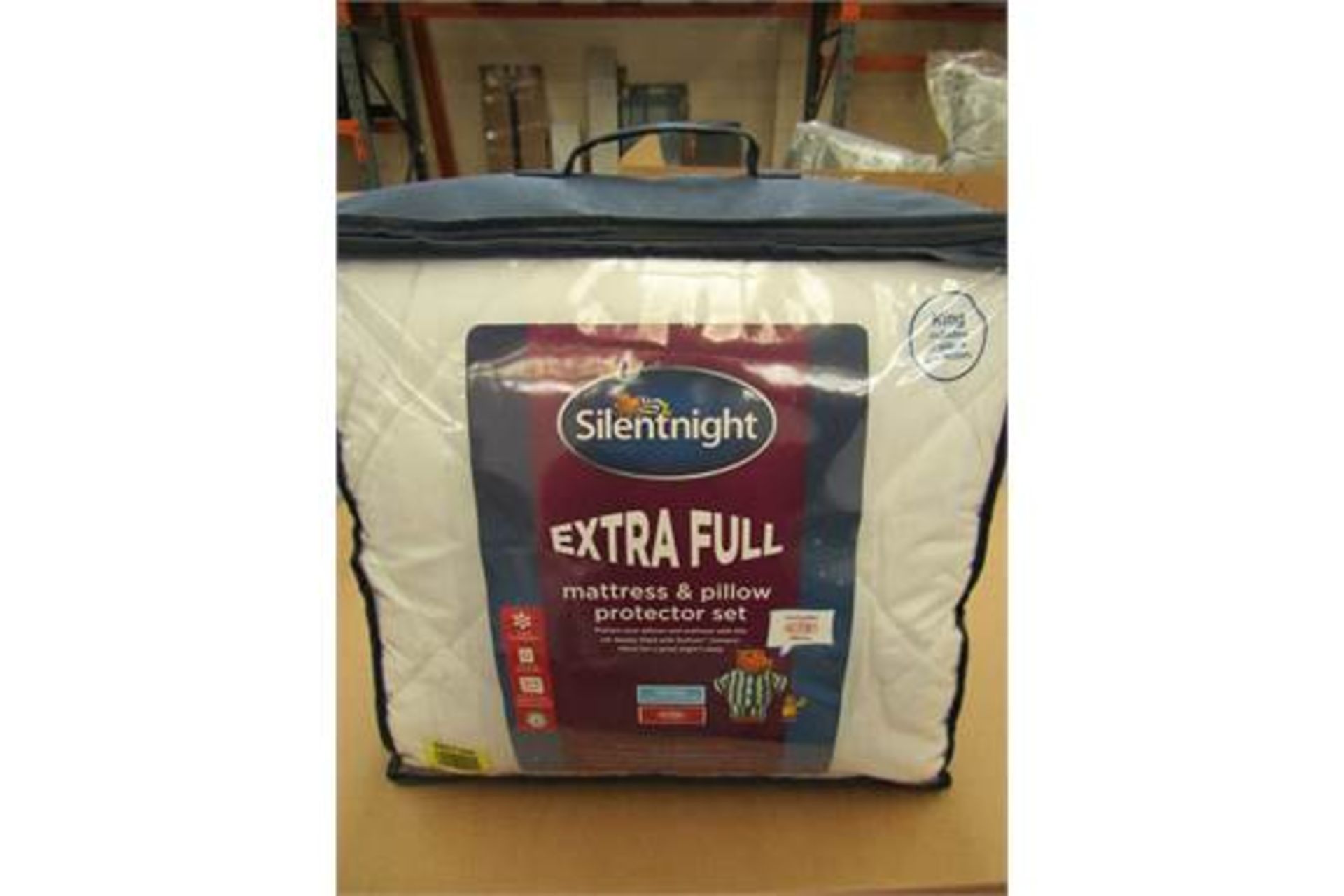 1x Silentnight extra full mattress & pillow protector set, King size, new in packaging.