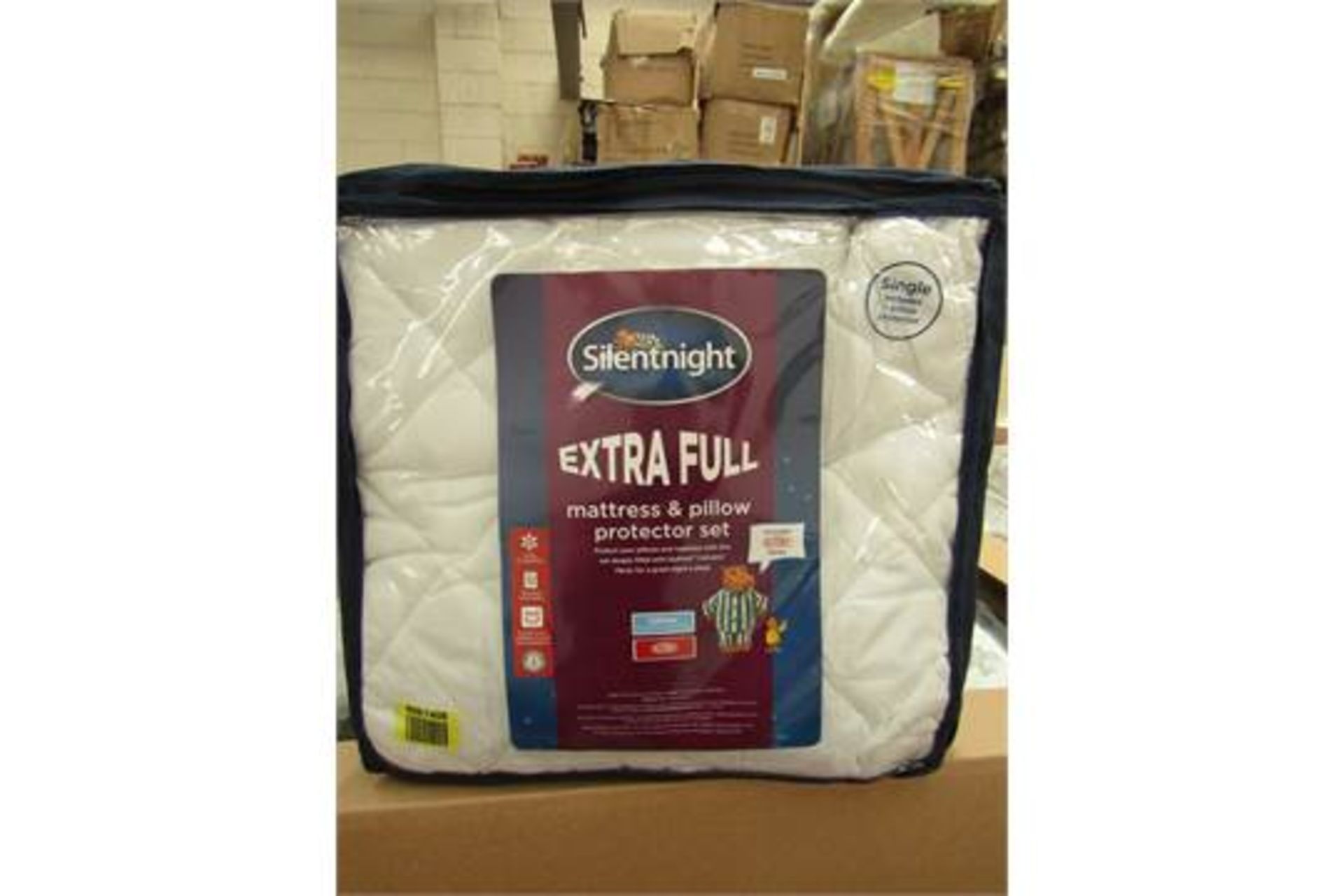 6x Silentnight extra full mattress & pillow protector sets, single size, new in packaging.