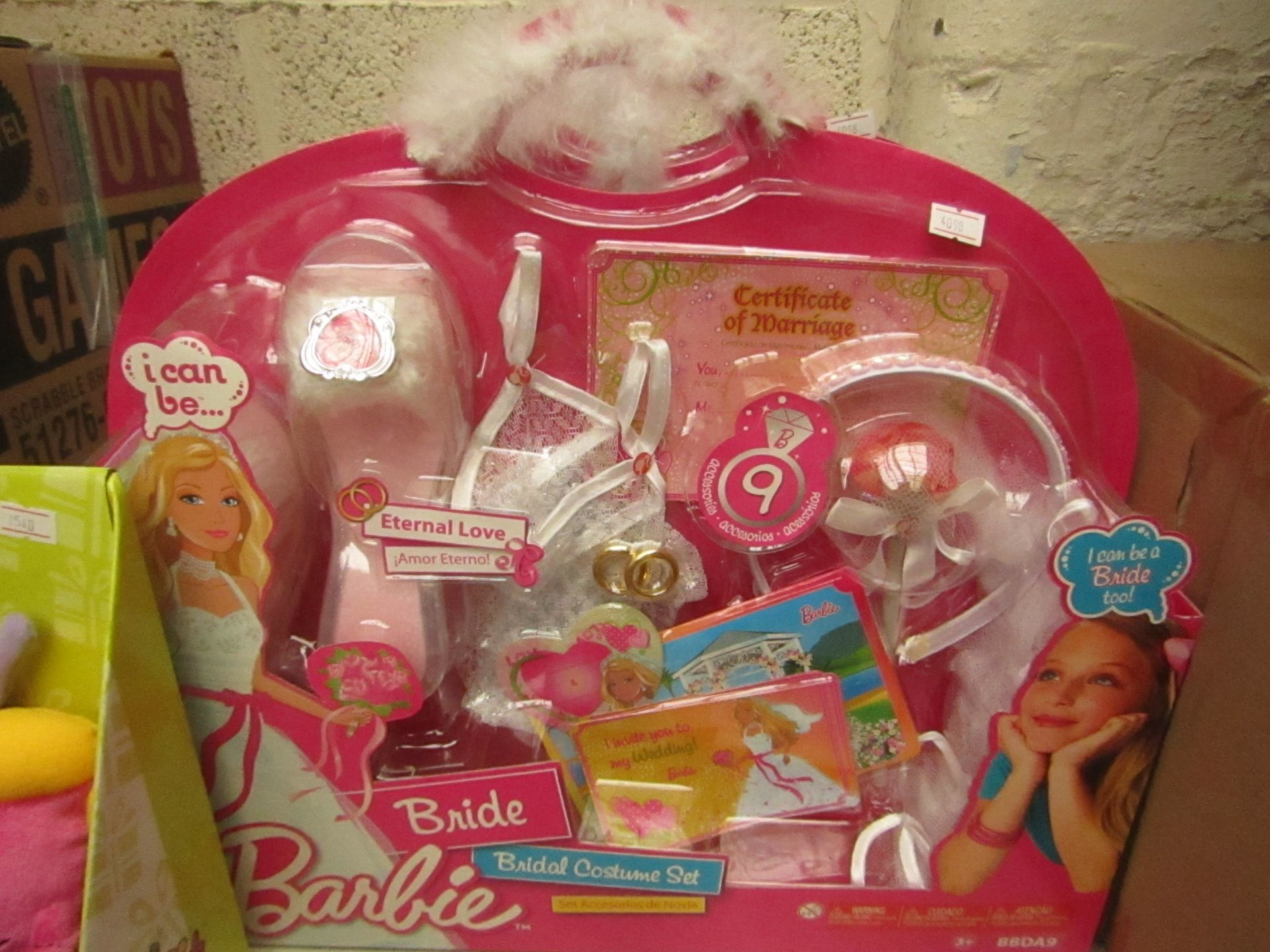 Barbie costume set, new and packaged.