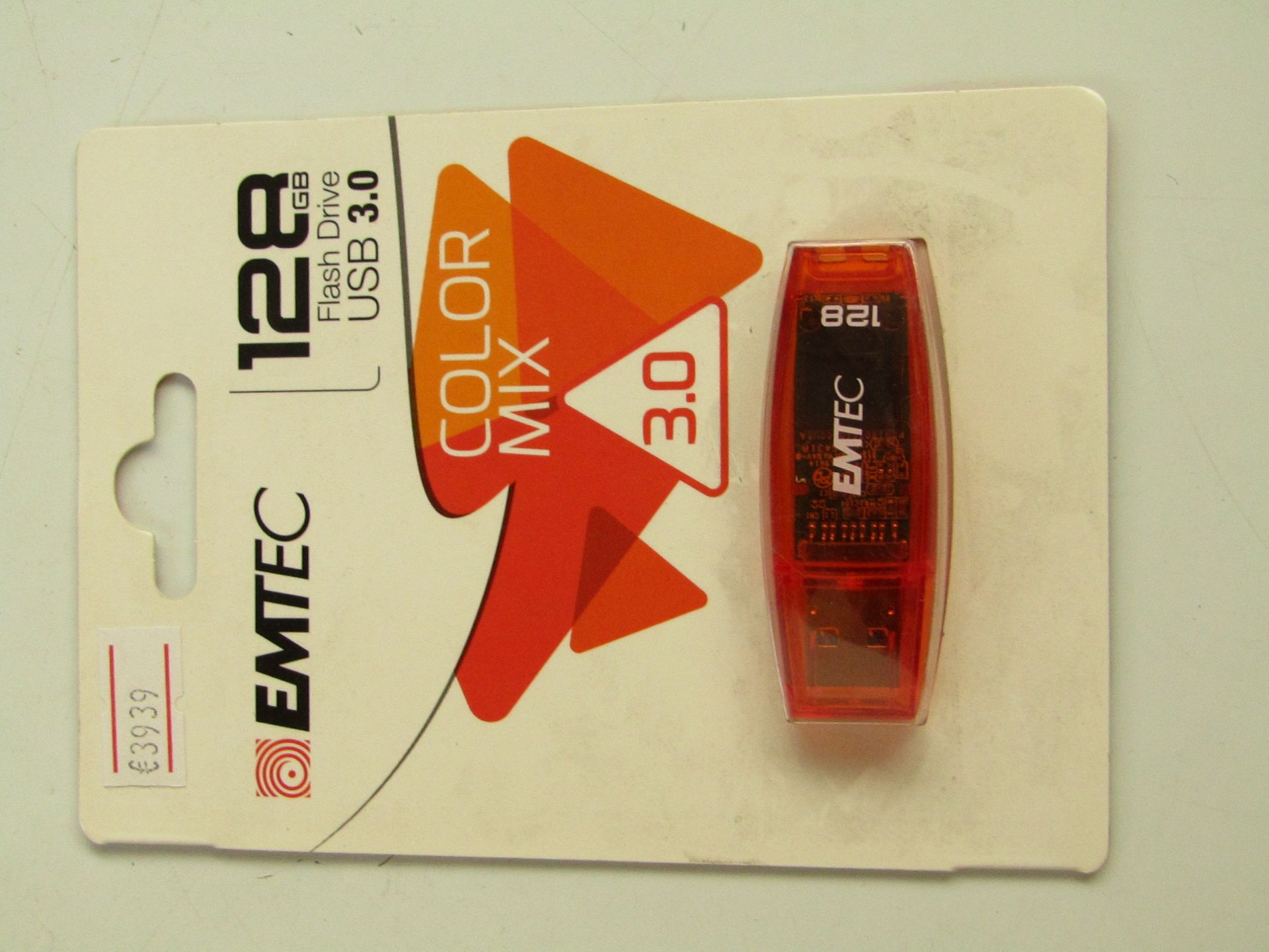 Emtec 128GB USB 3.0 flash drive, new in packaging.