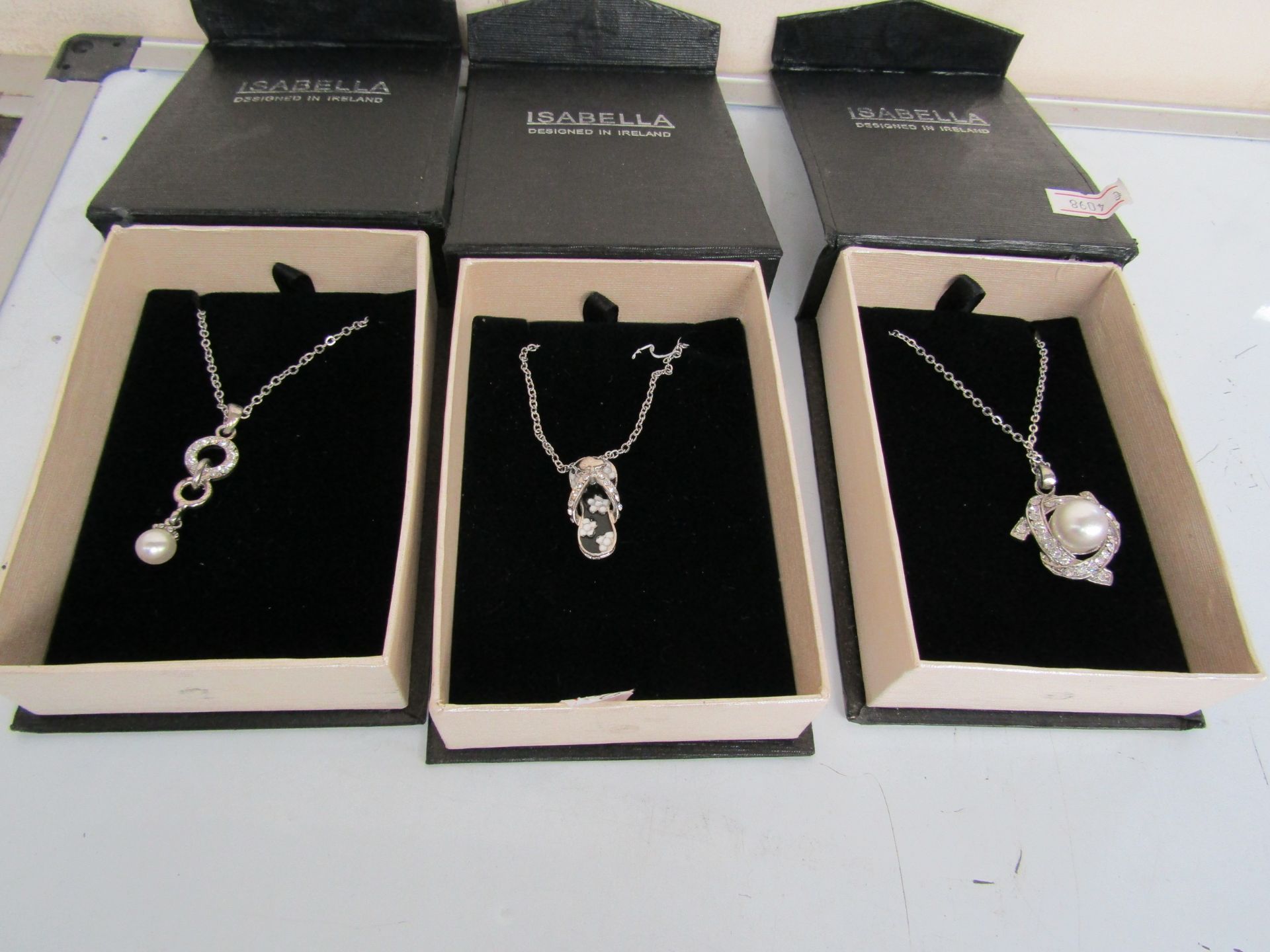 4x Isabelle Silver plated Necklaces, Various Styles, please note the styles are picked at random and