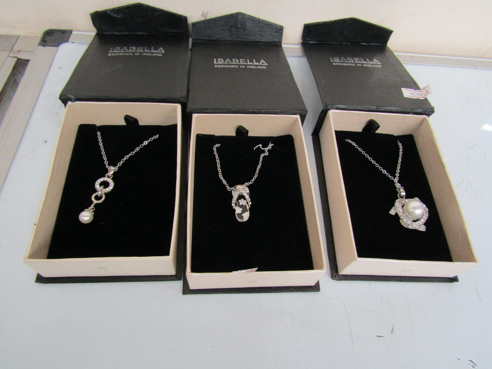 4x Isabelle Silver plated Necklaces, Various Styles, please note the styles are picked at random and