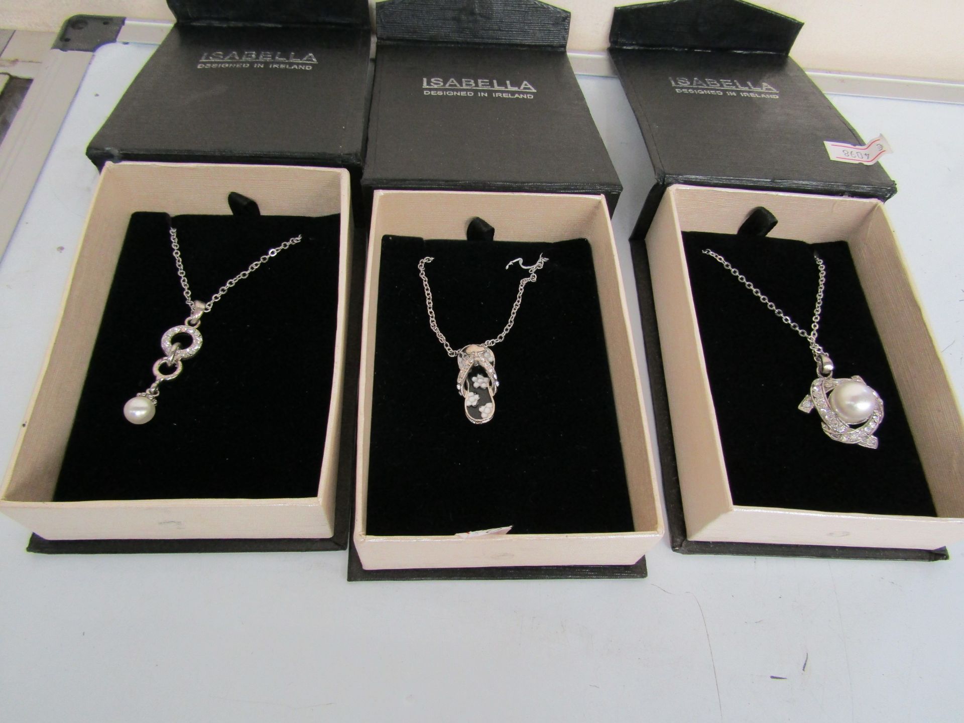 4x Isabelle Silver plated Necklaces, Various Styles, please note the styles are picked at random and