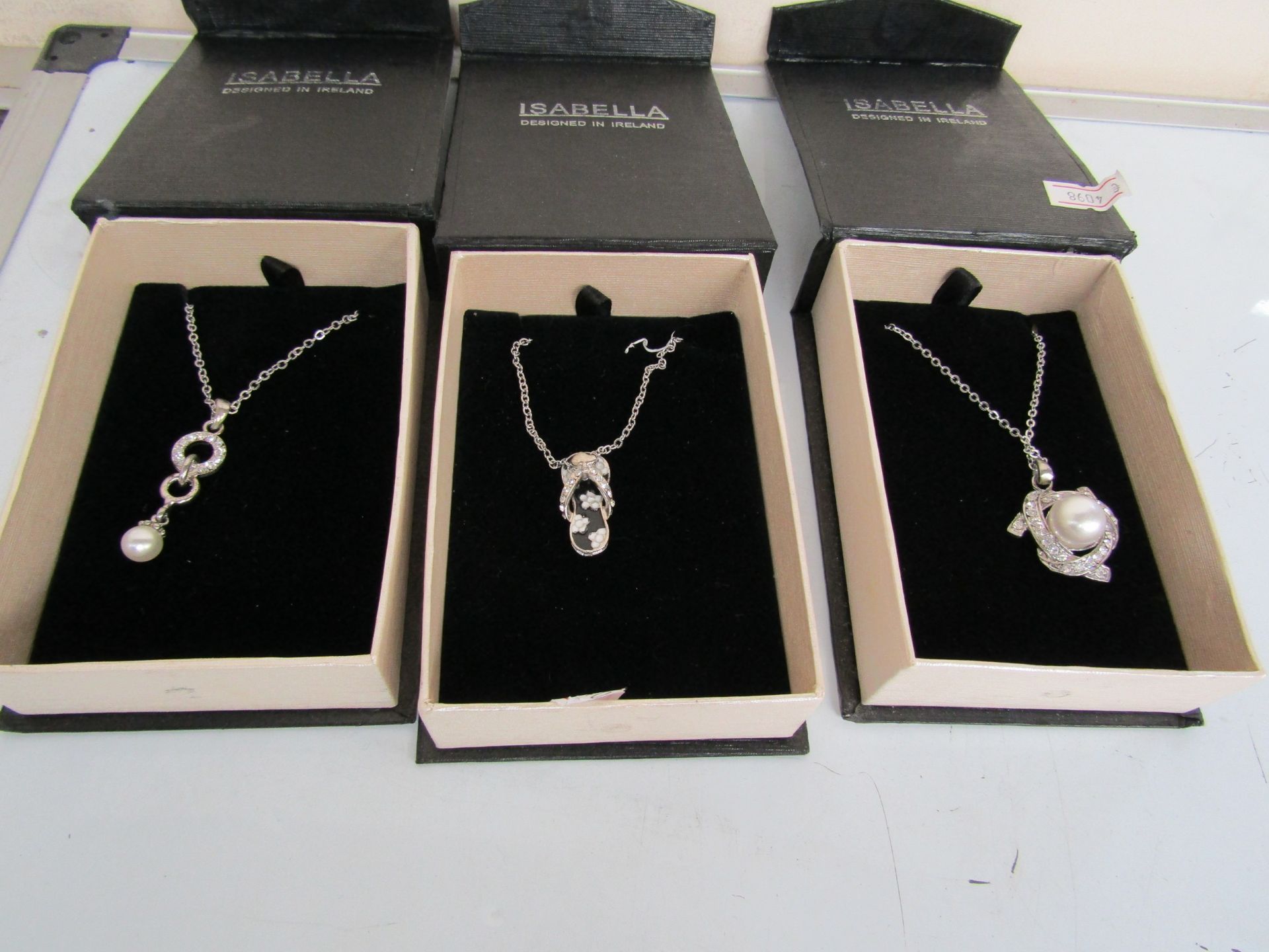 4x Isabelle Silver plated Necklaces, Various Styles, please note the styles are picked at random and