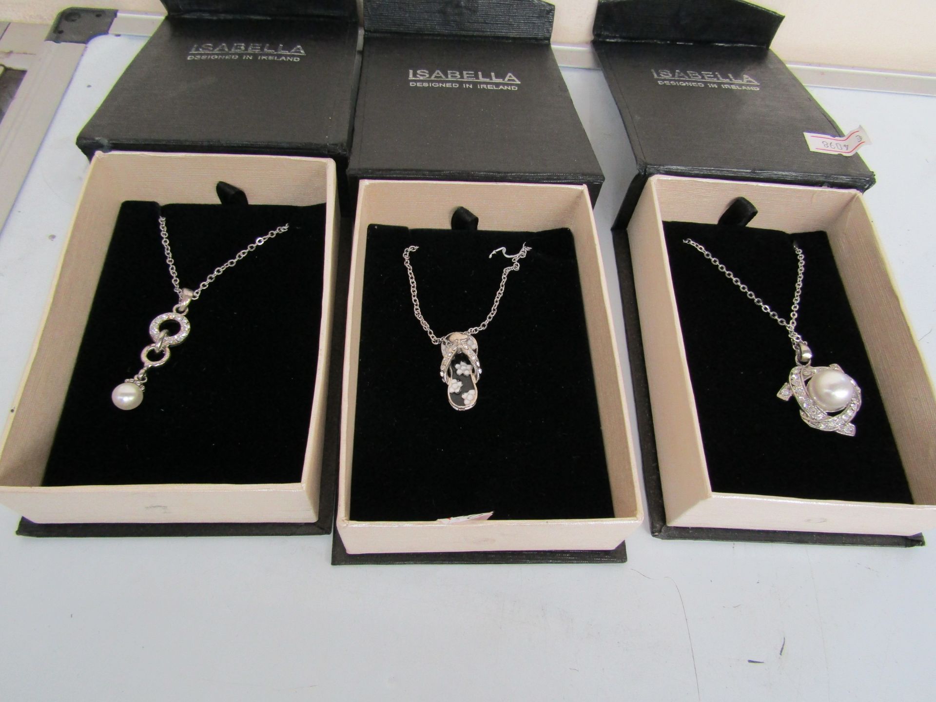 4x Isabelle Silver plated Necklaces, Various Styles, please note the styles are picked at random and