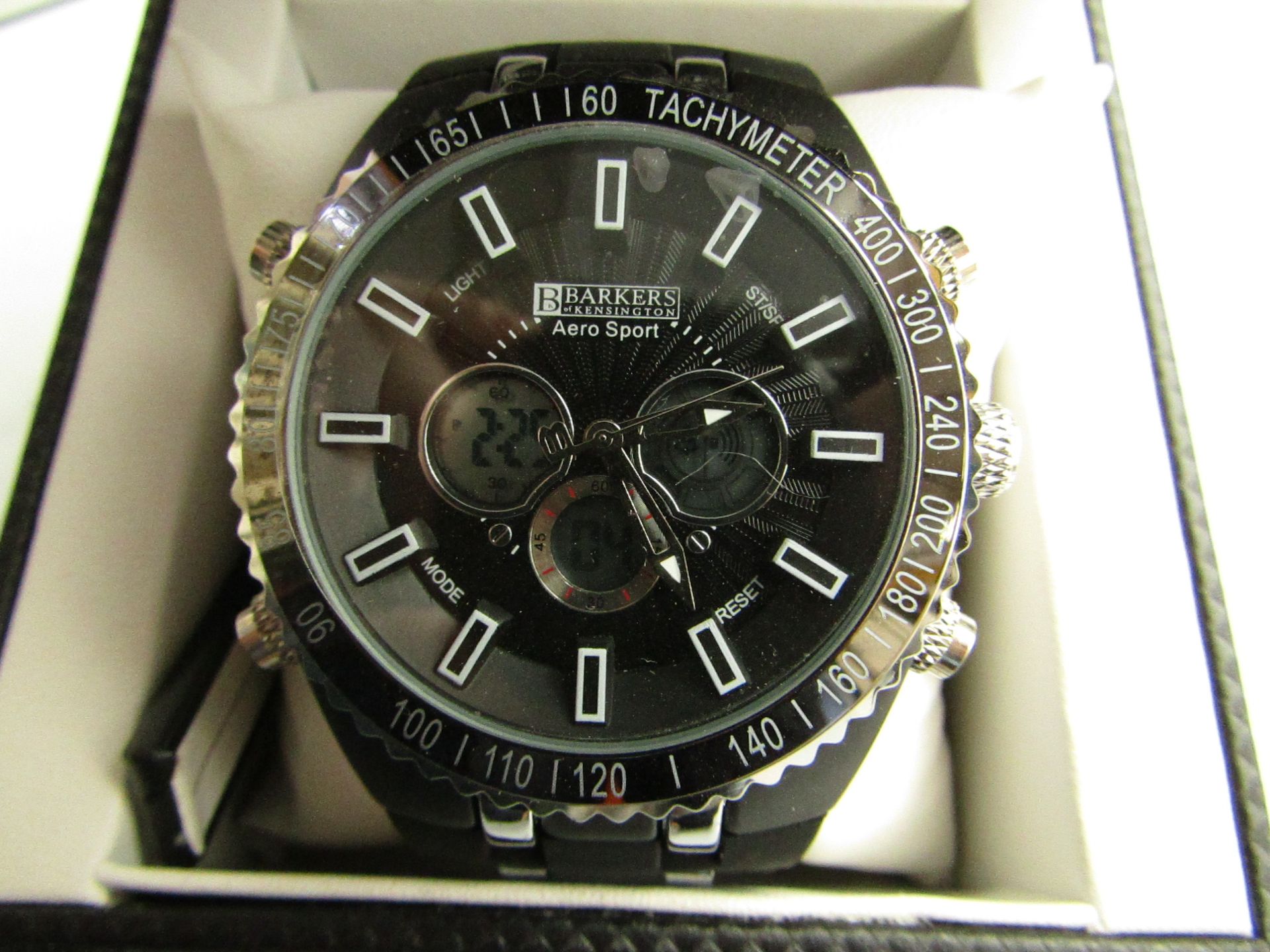 Barkers Of Kensington, Aero Sport Black watch (SRP GBP425) Condition: Brand new with box, tags and