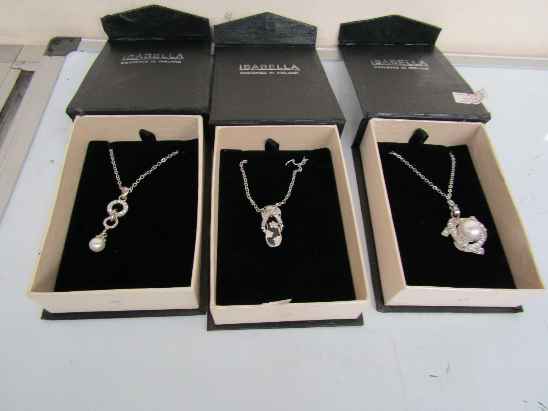 4x Isabelle Silver plated Necklaces, Various Styles, please note the styles are picked at random and