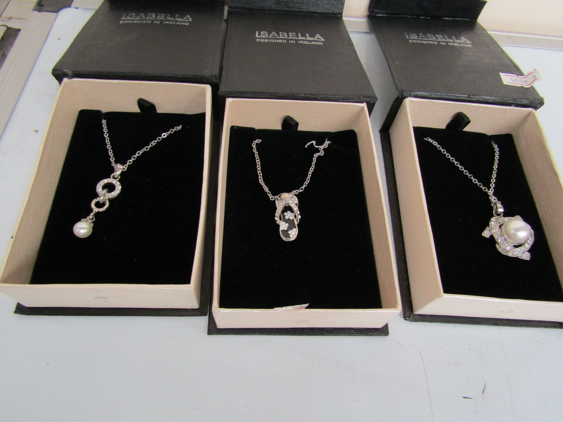 4x Isabelle Silver plated Necklaces, Various Styles, please note the styles are picked at random and