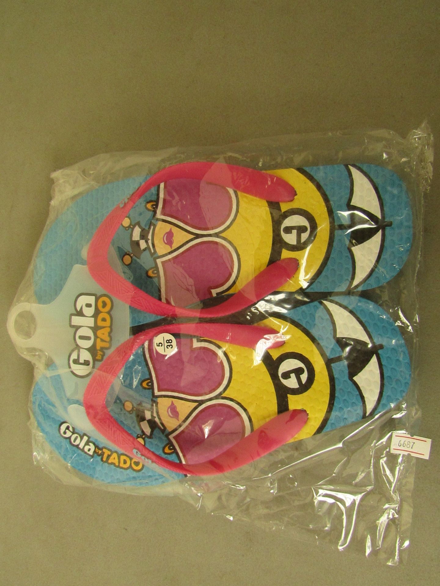 3 X Pairs Gola By Tado Flip Flops all size 5 all new in packaging