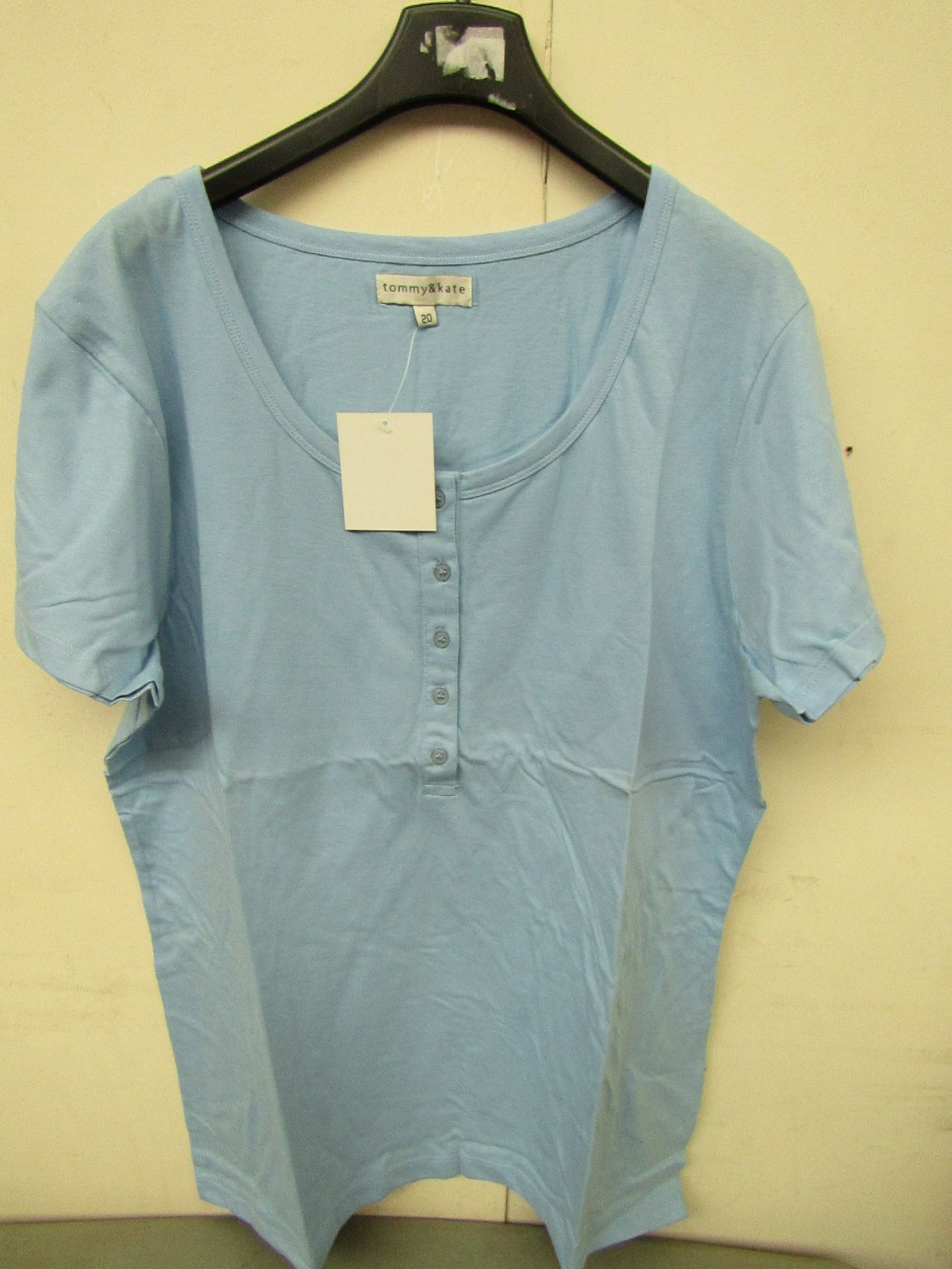 11 X Tommy & Kate ladies blue t/shirts 4 x size 22, 5 x size 20, 2 x size 14, all new in packaging