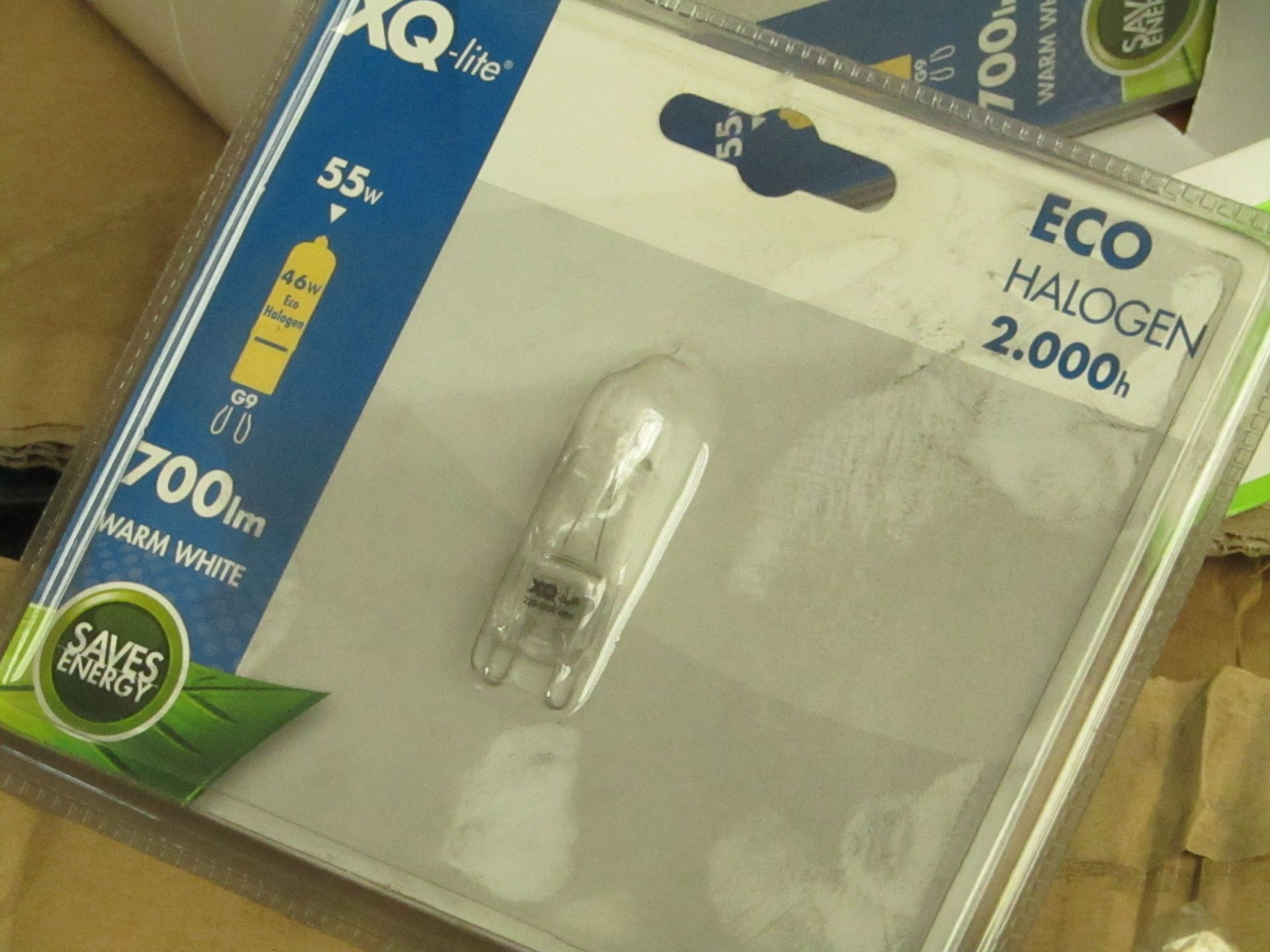 5x XQ-Lite 700lm warm white wirefree eco halogen bulbs, all brand new and packaged. - Image 2 of 2