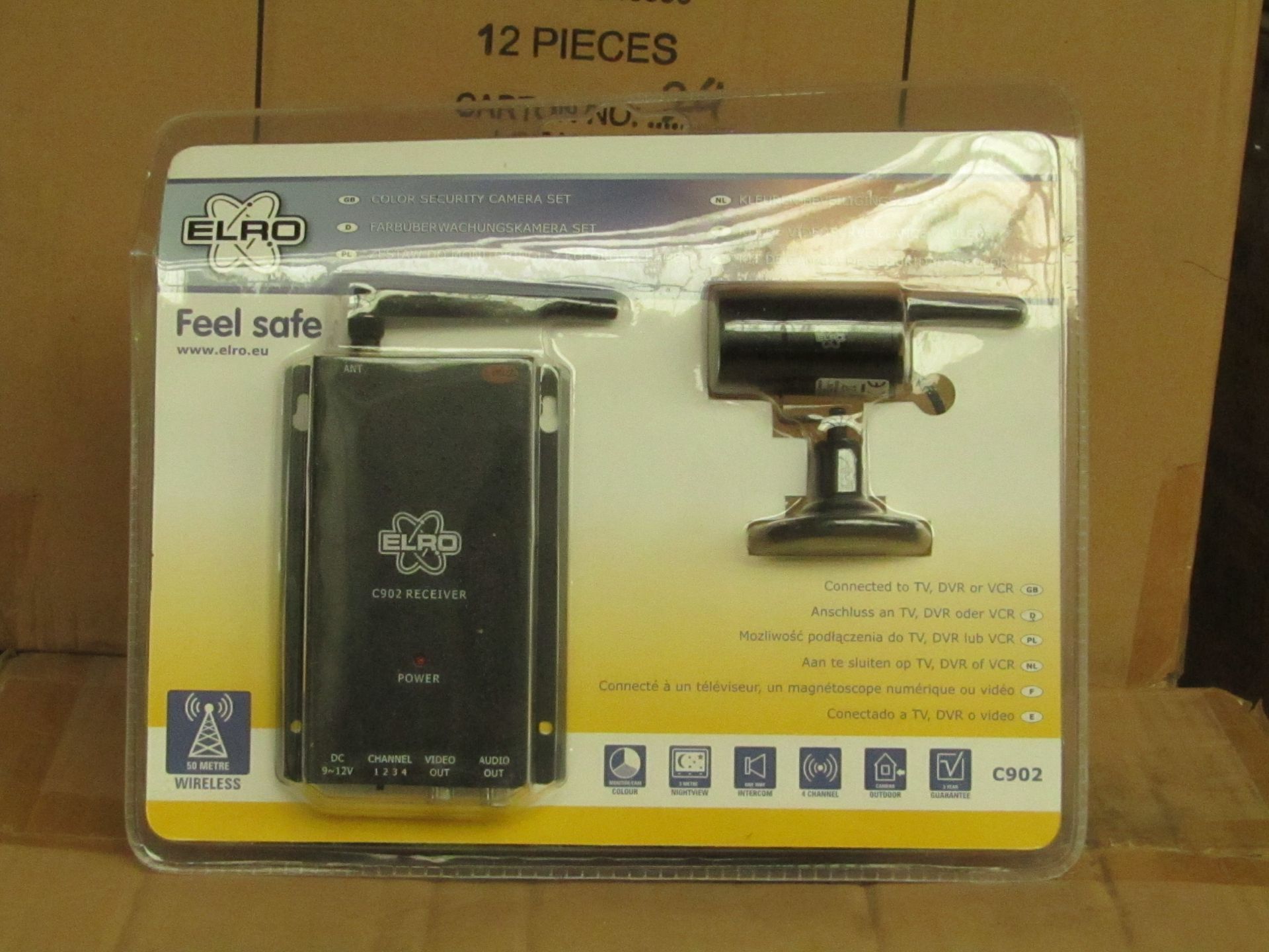 Elro Feel Safe colour security camera set, brand new and boxed.