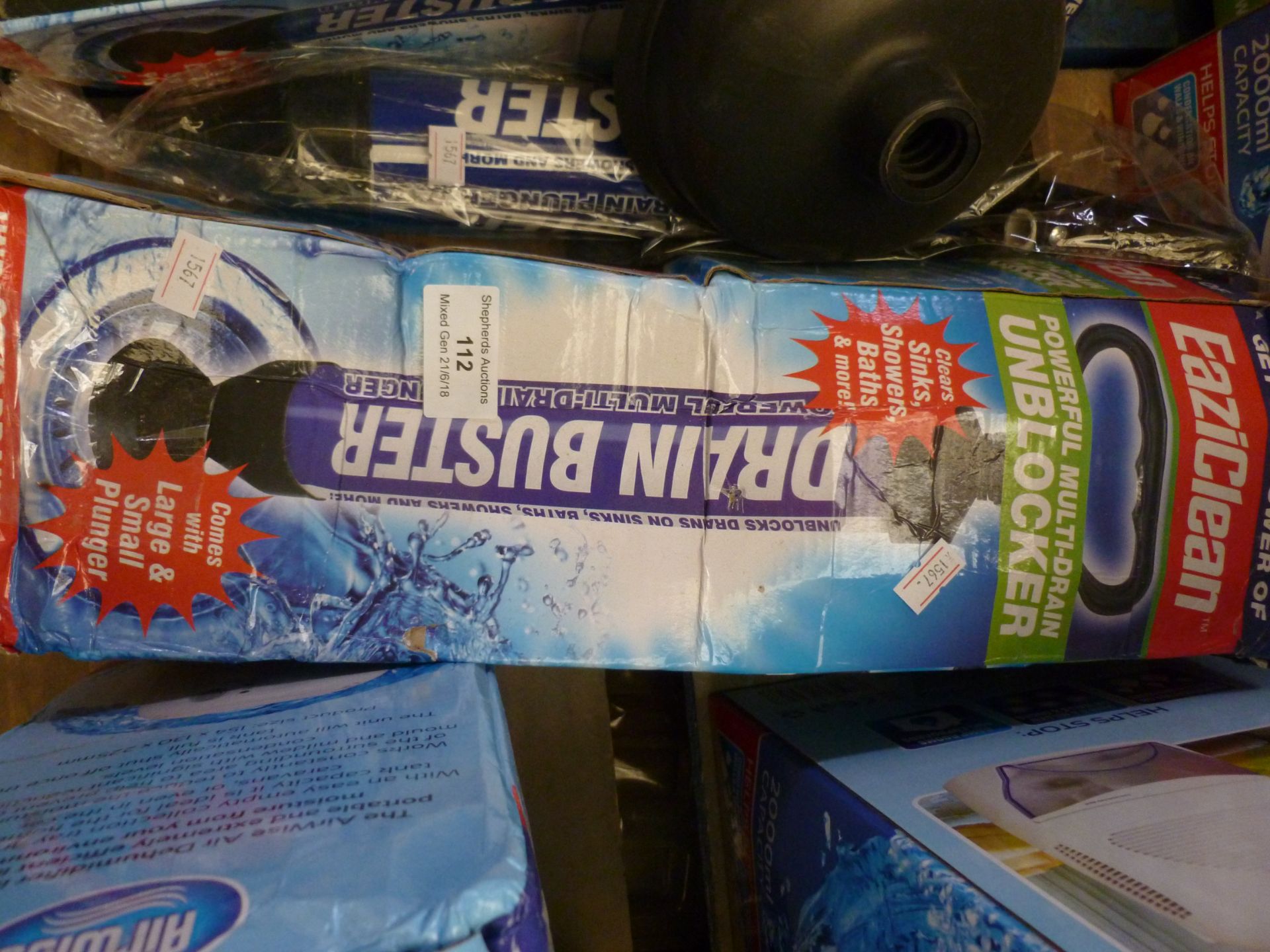 Eaziclean Drain Buster, boxed and unchecked