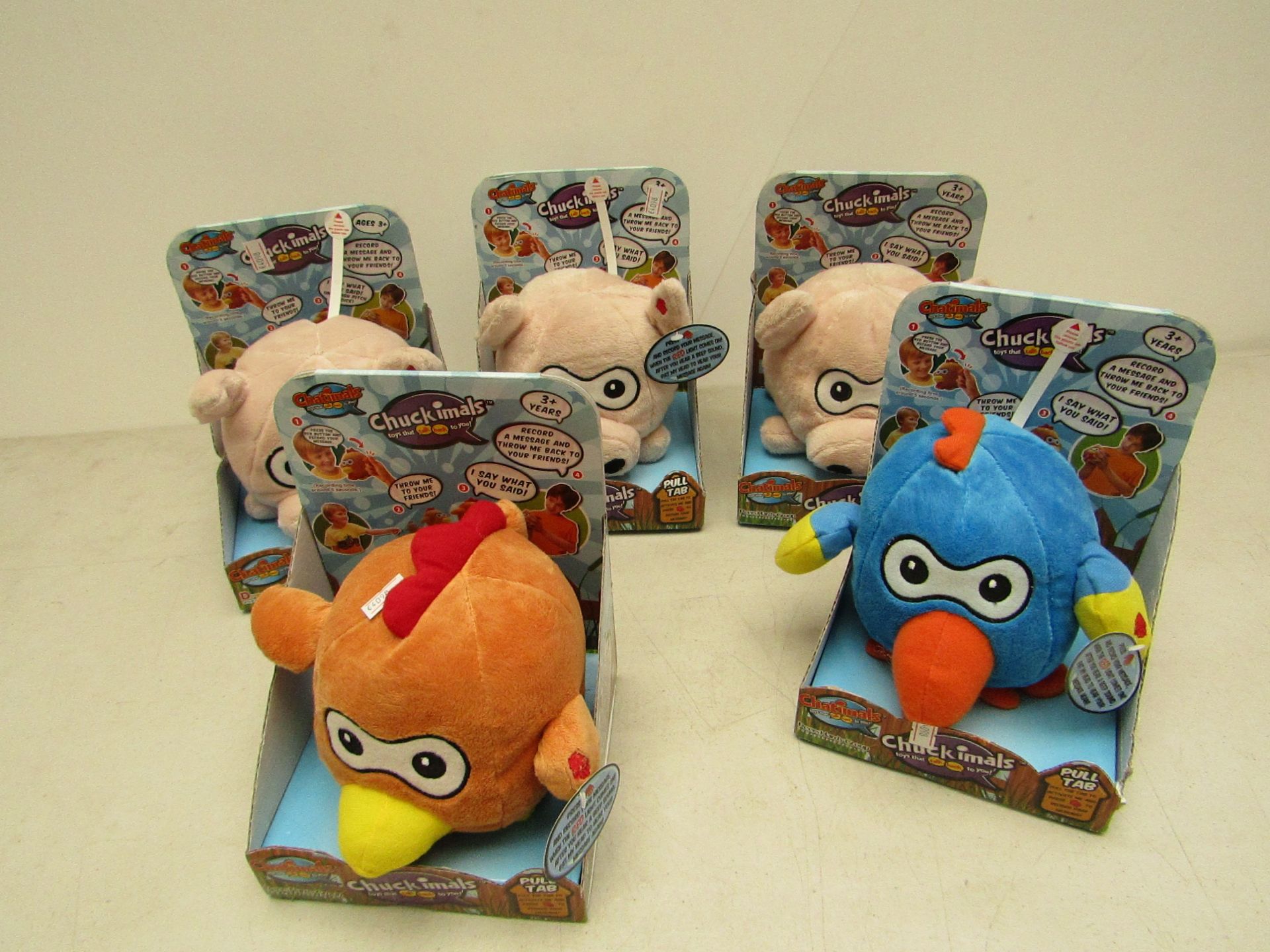5x Various Chat Animals, boxed.