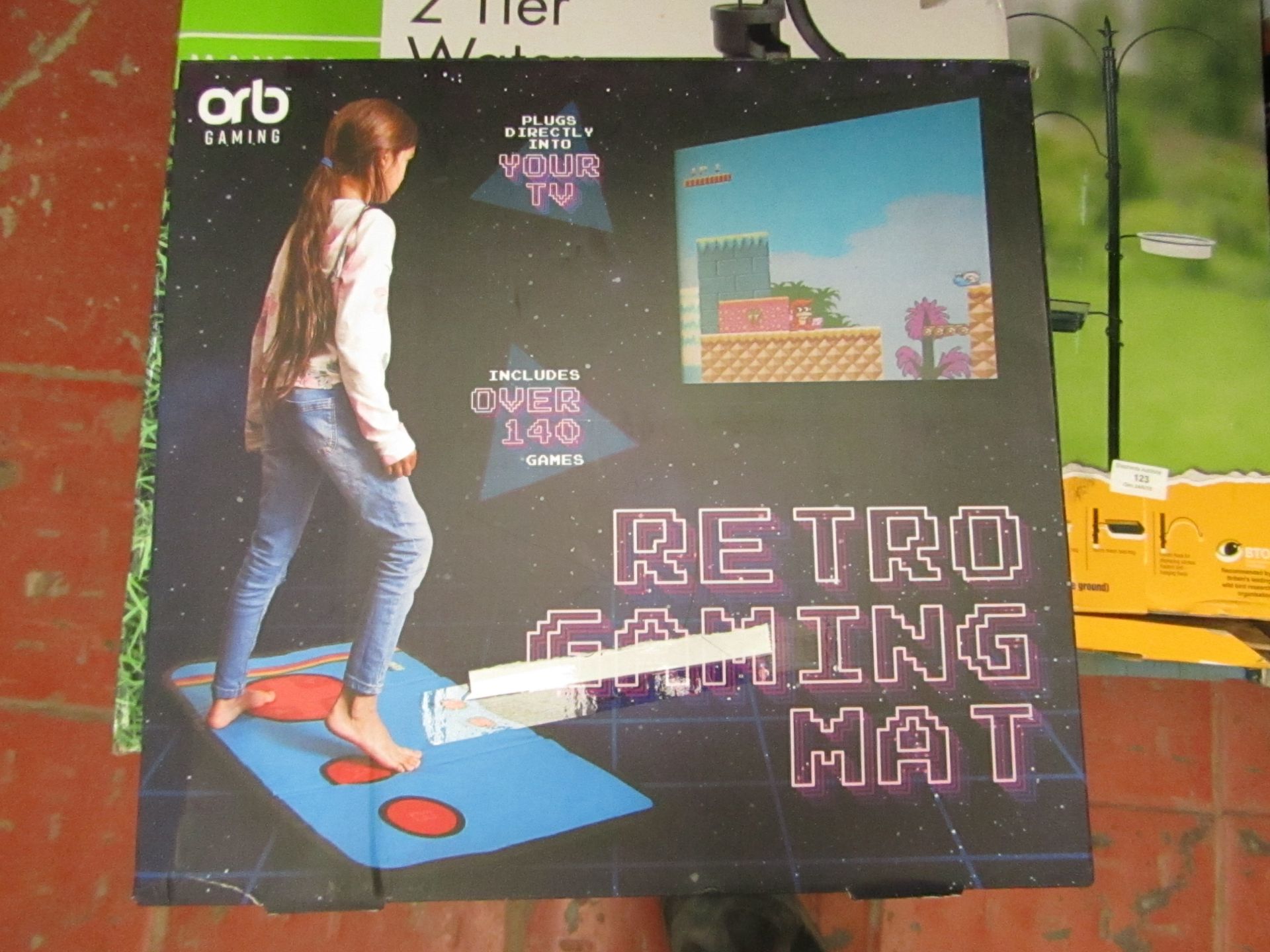 Orb gaming retro gaming mat, unchecked and boxed.