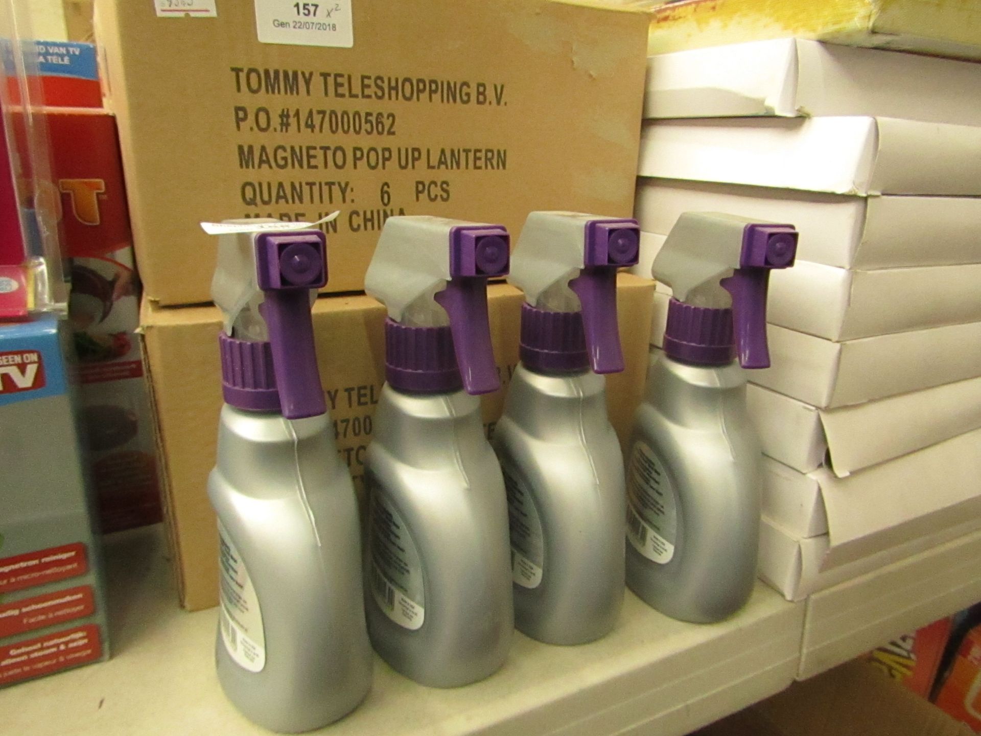 4x 296ml Bottles of Shark steam energized floor cleaner , all new.