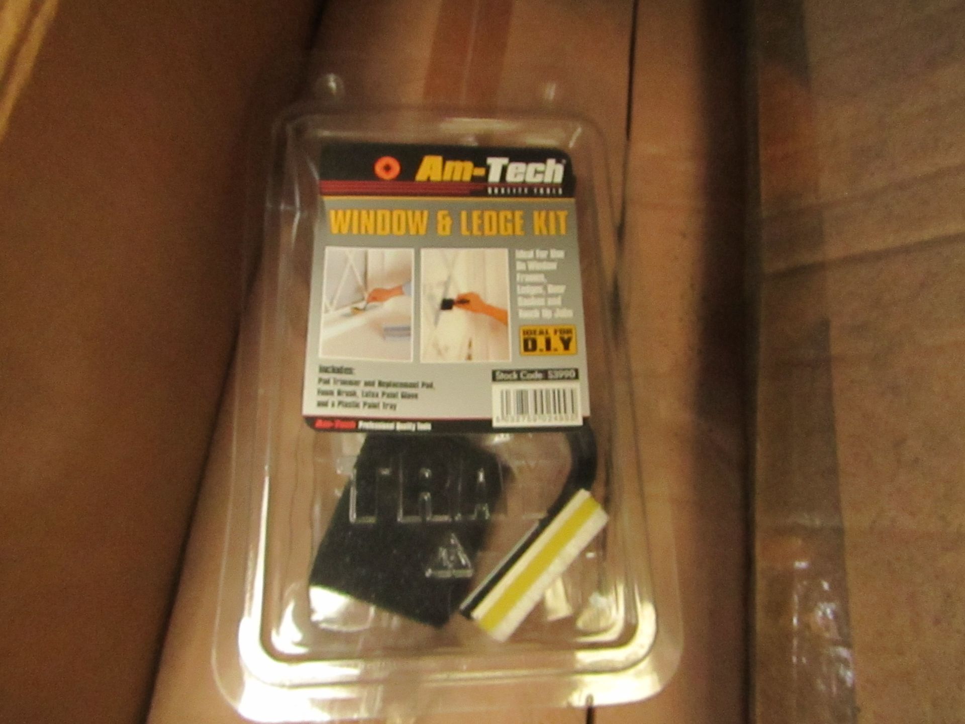 4x Boxes, each containing 6x packs of Am-tech window and ledge painting kits. All new in packaging.