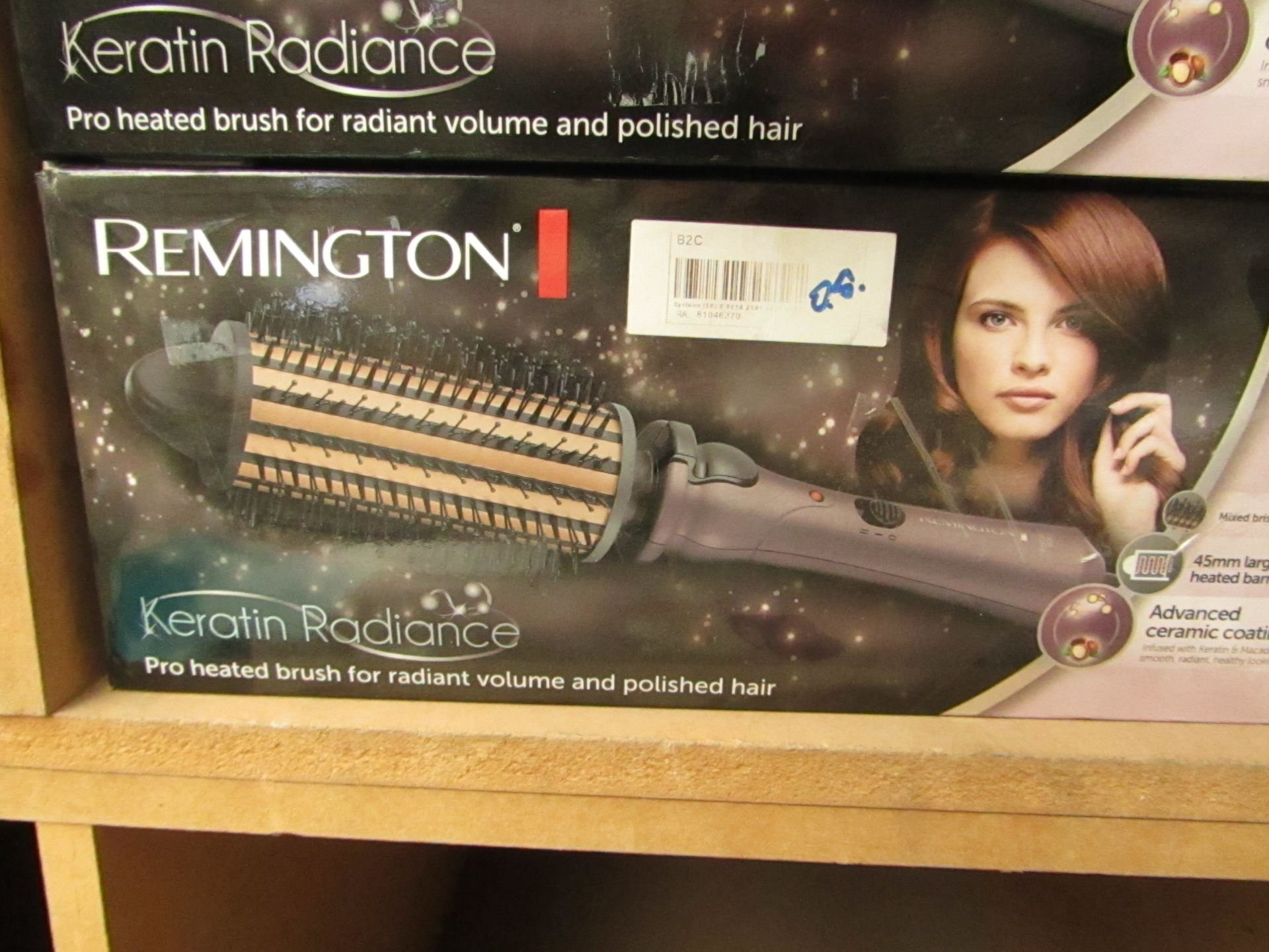 Remington Keratin radiance heated brush, boxed  The Supplying Company has informed us that this item