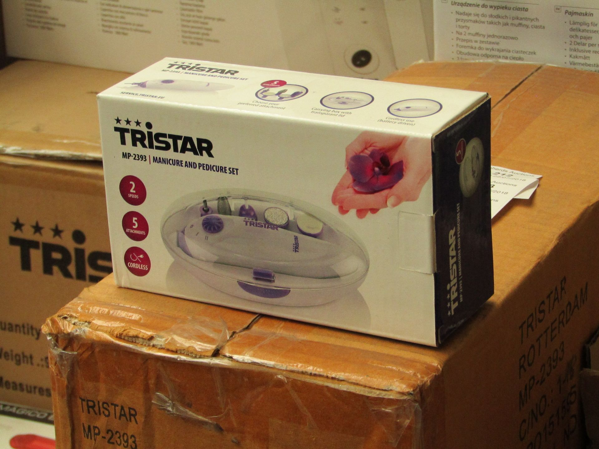 Tri Star manicure and pedicure set, new and boxed.