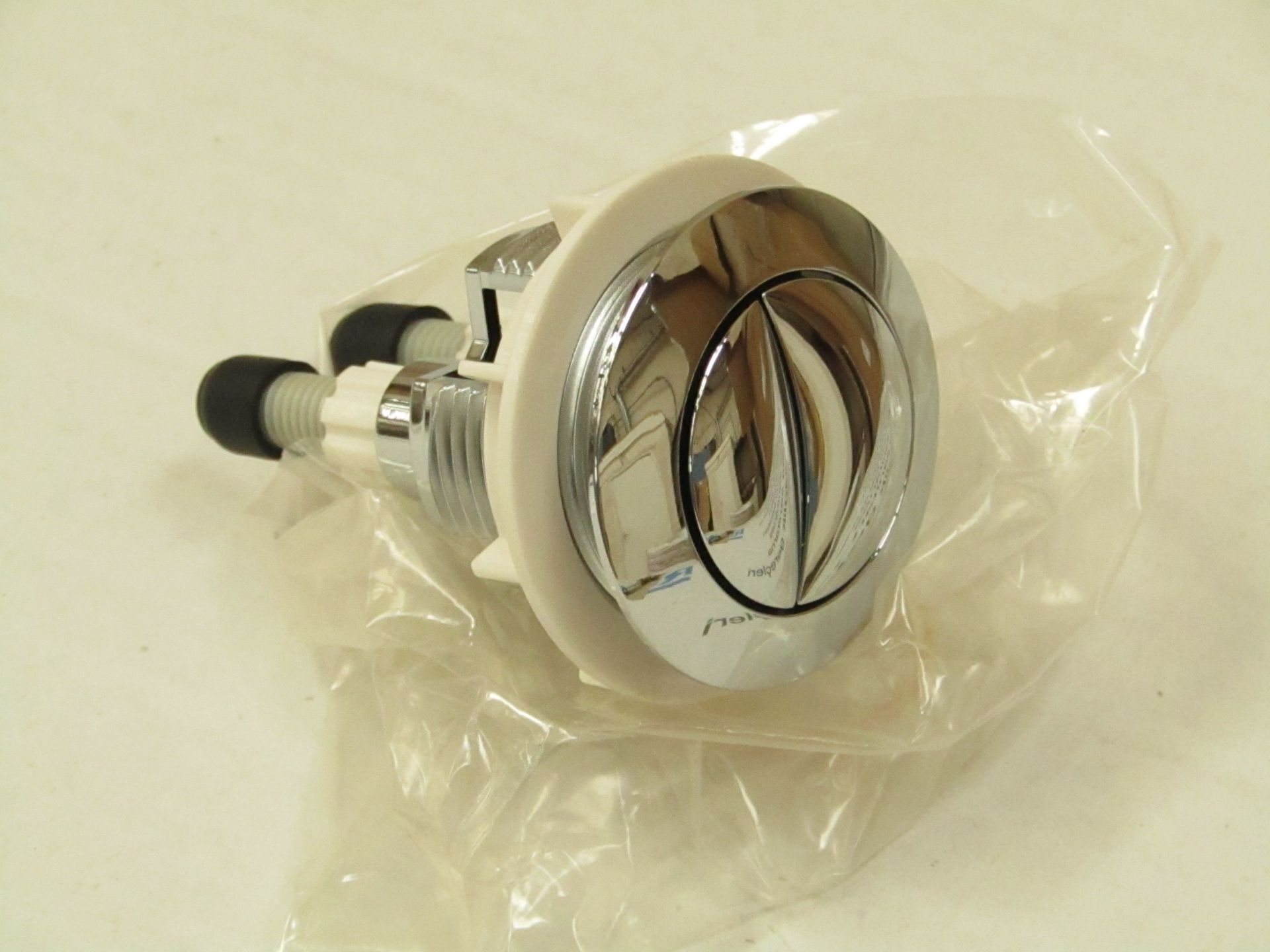 5x Flush system chrome buttons. All new in packaging.