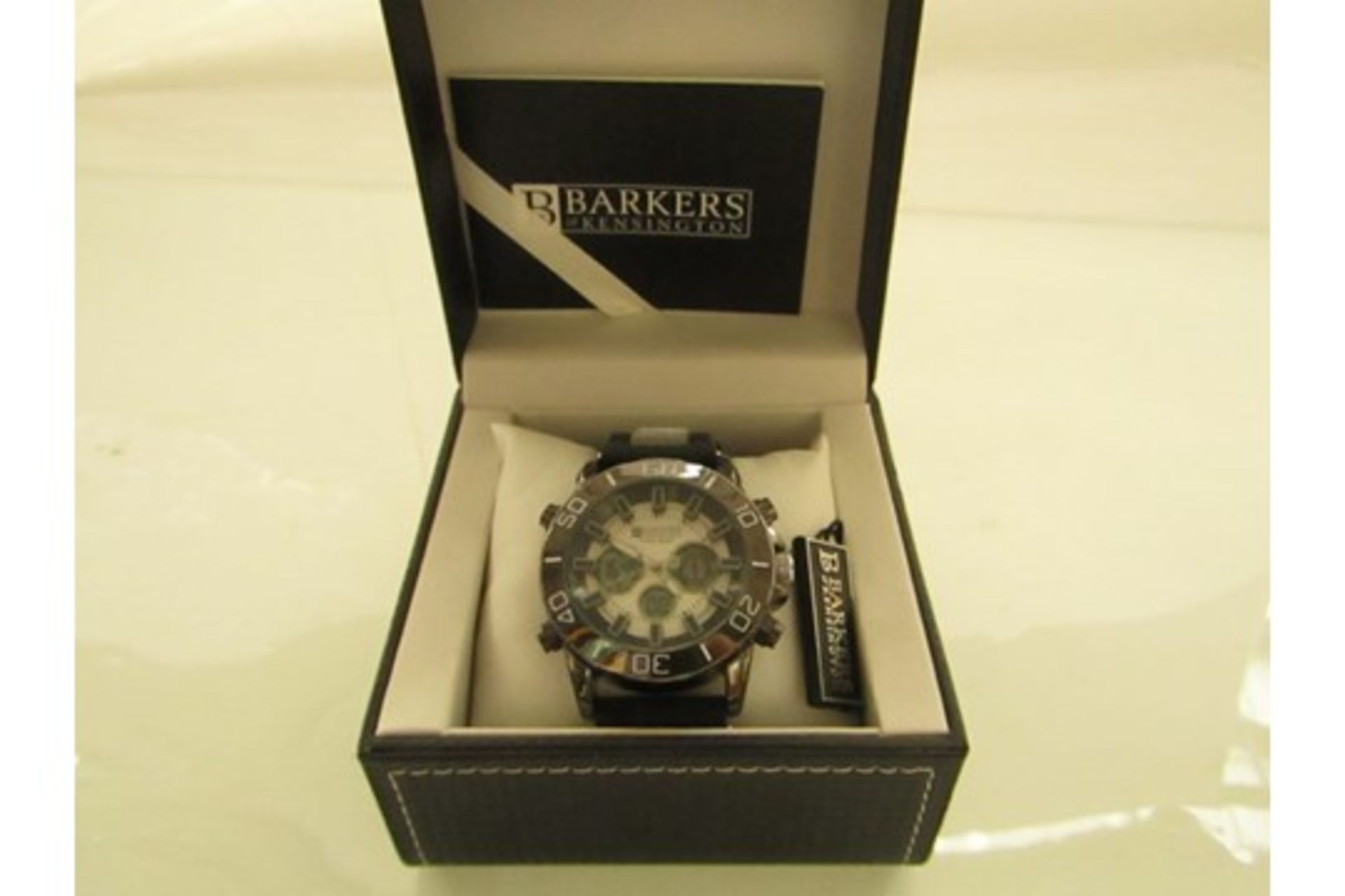 Barkers of Kensington Model: Mega Sport Blue watch(SRP GBP515)  Condition: Brand new with box,