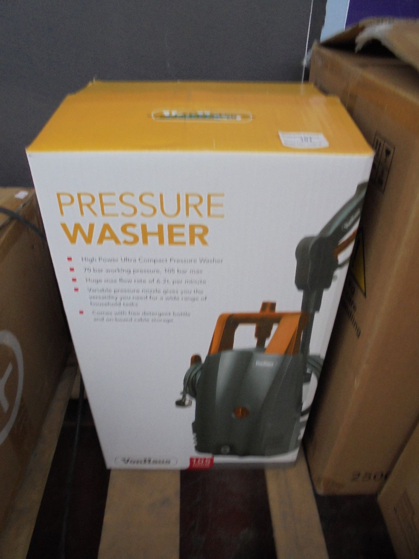 70bar  Pressure Washer boxed unchecked Please note by Bidding on this item you agree to the