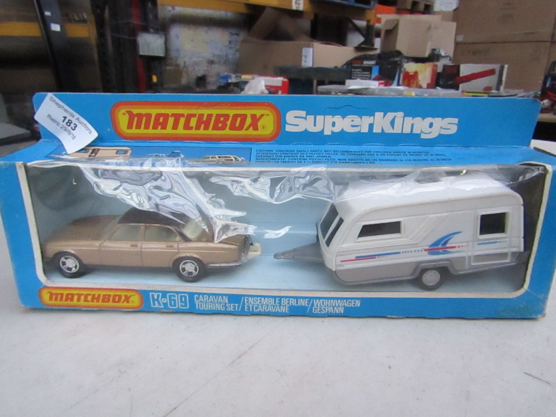 1981 Matchbox Superkings K-69 Caravan Touring set, in original Packaging