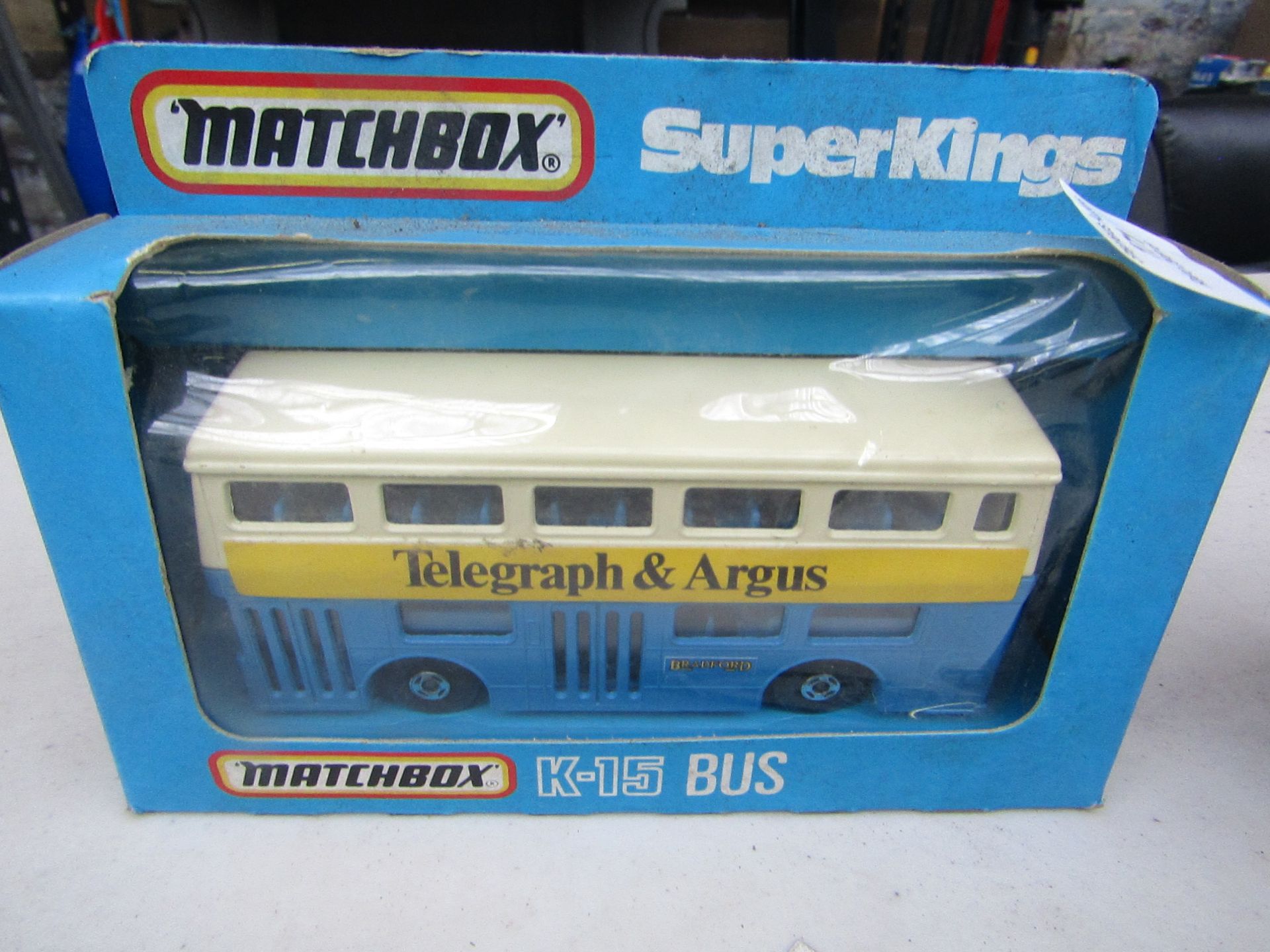 Matchbox Superkings K-15 Bedford Bus, in original box.