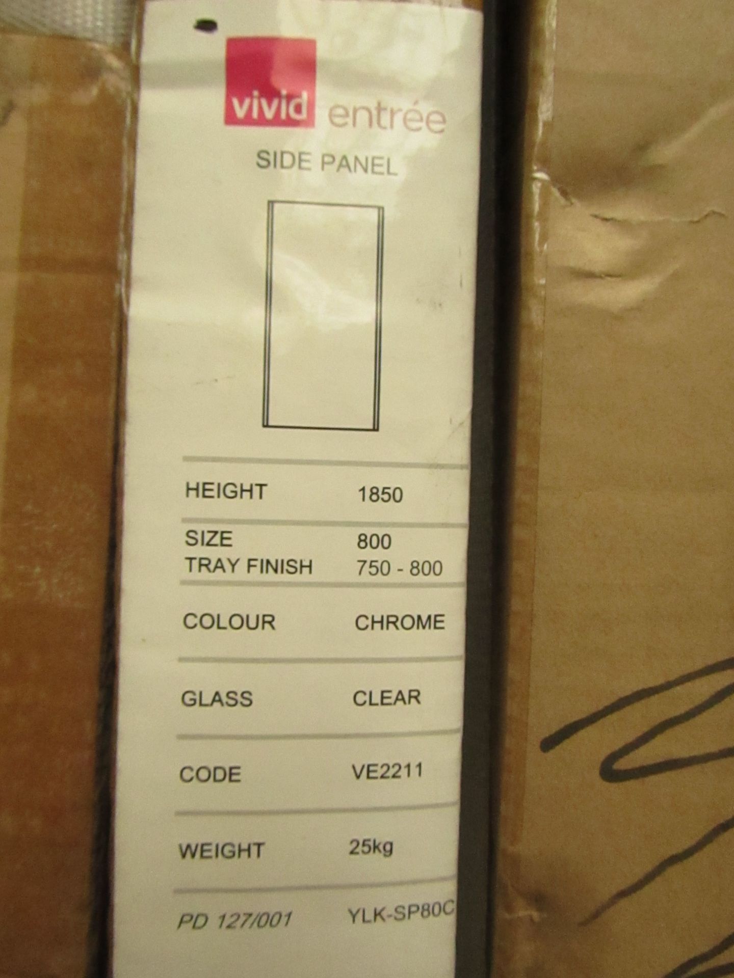 Vivid Eight 1850 x 800 side panel, brand new and boxed