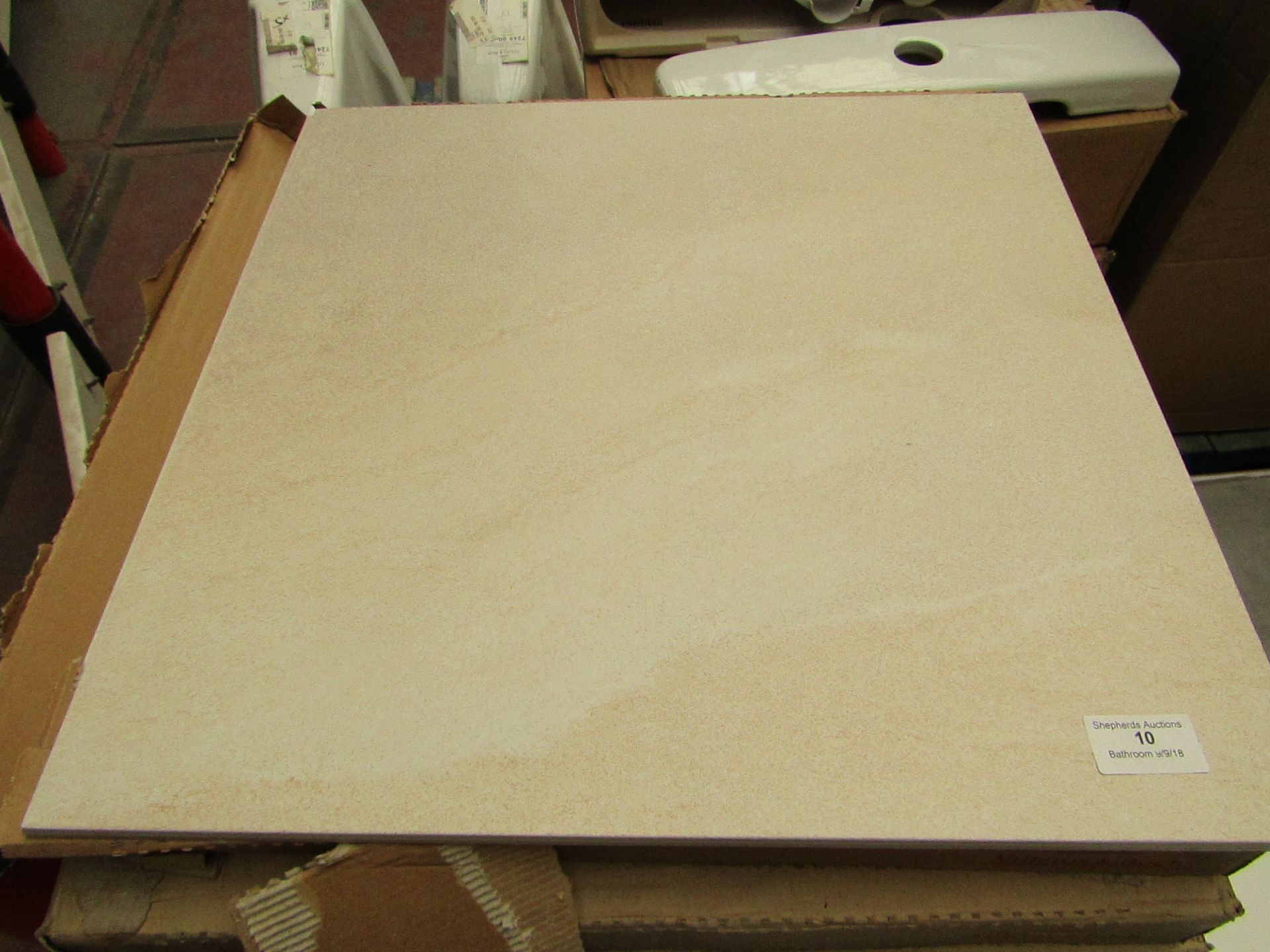13x Packs of 5 450x450mm Villeroy and Boch Terra Noble Beige Tiles, RRP £28.67 a Pack Giving a total