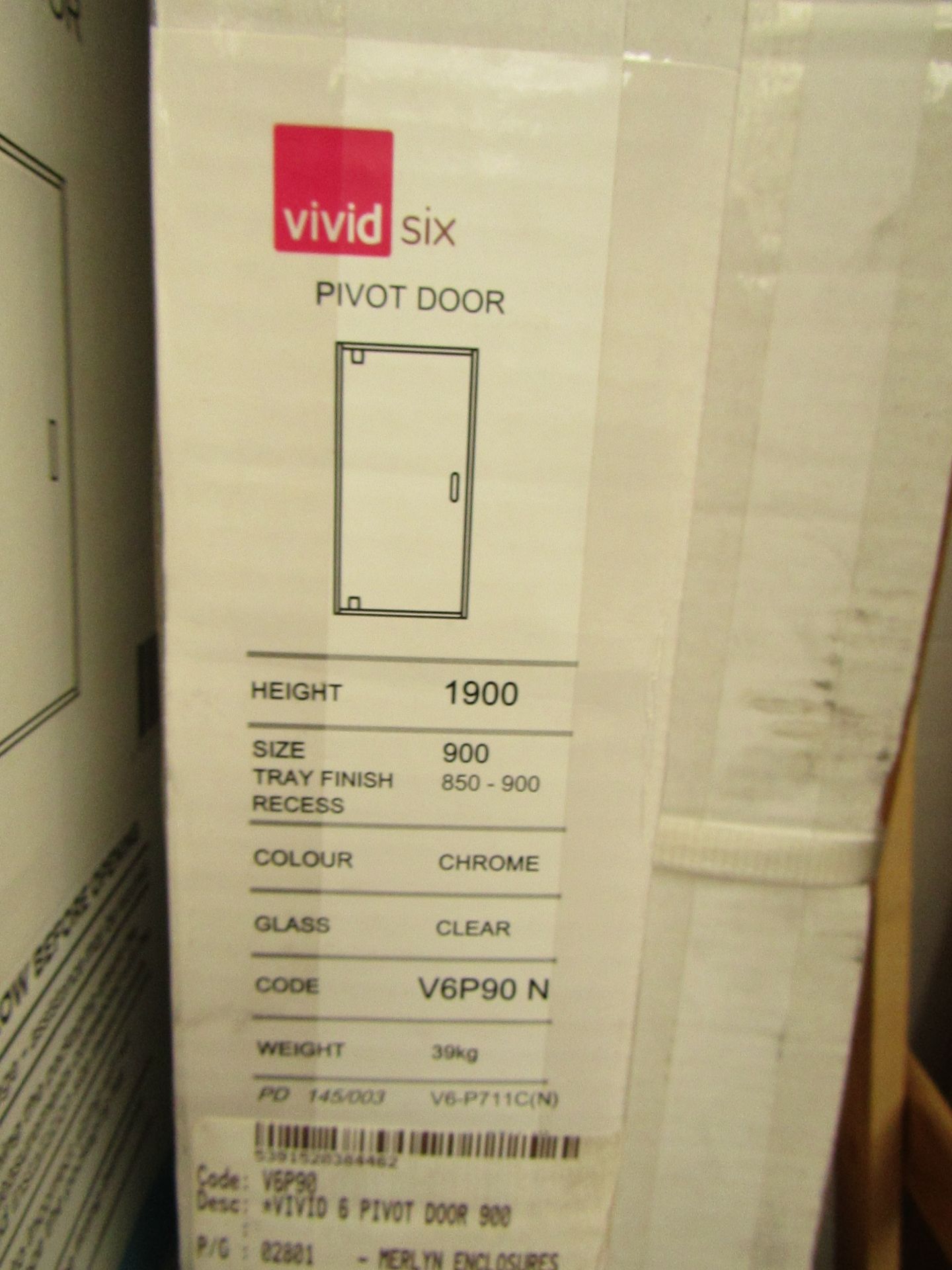 Vivid Eight 1900 x 900mm pivot door, brand new and boxed. RRP £326.26 at https://www.tradingdepot.