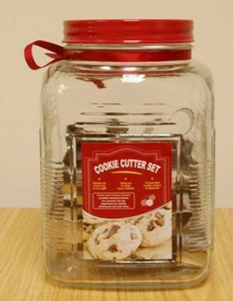 Offsite Container of Cookie cutters in retro Jars, collection from Wigan