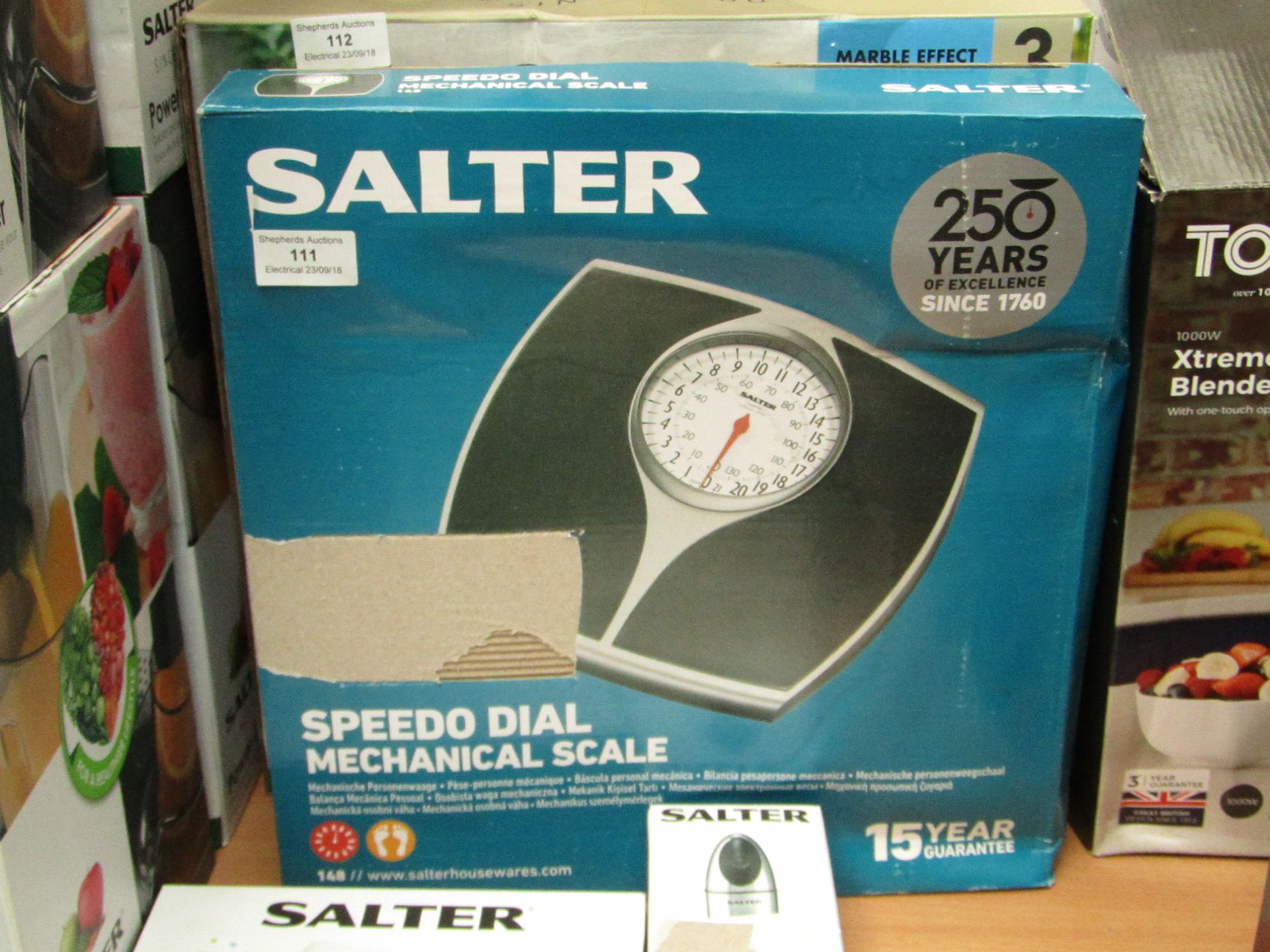Salter Speedo Dial mechanical scale, untested and boxed.